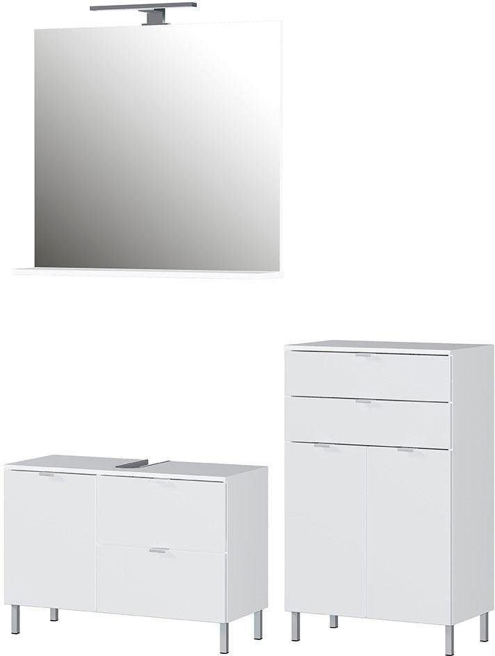 GERMANIA Badkamerserie GW-Mauresa (set, 3-delig) badmeubelsets wit