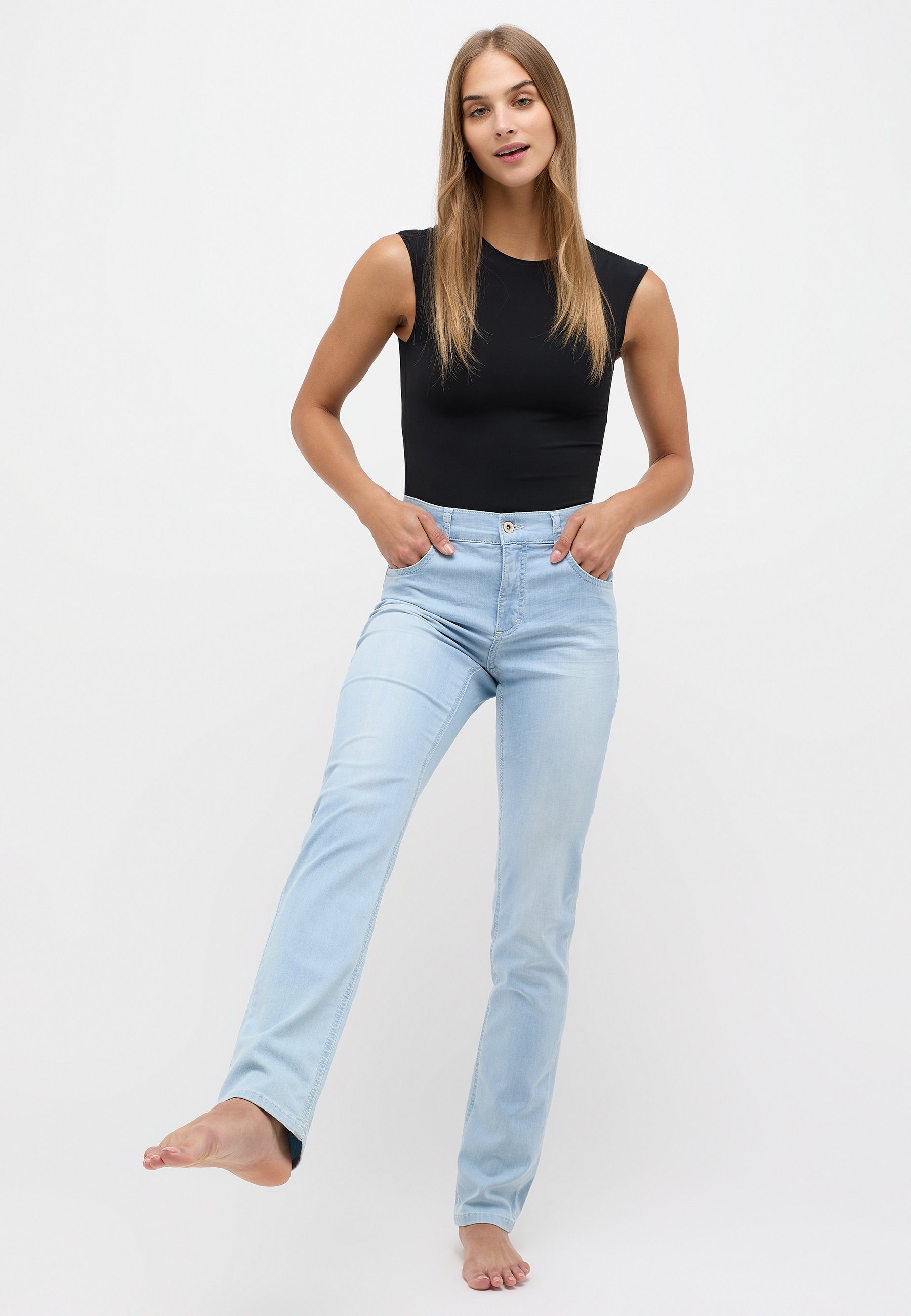 ANGELS Straight jeans Cici in slim-fit pasvorm