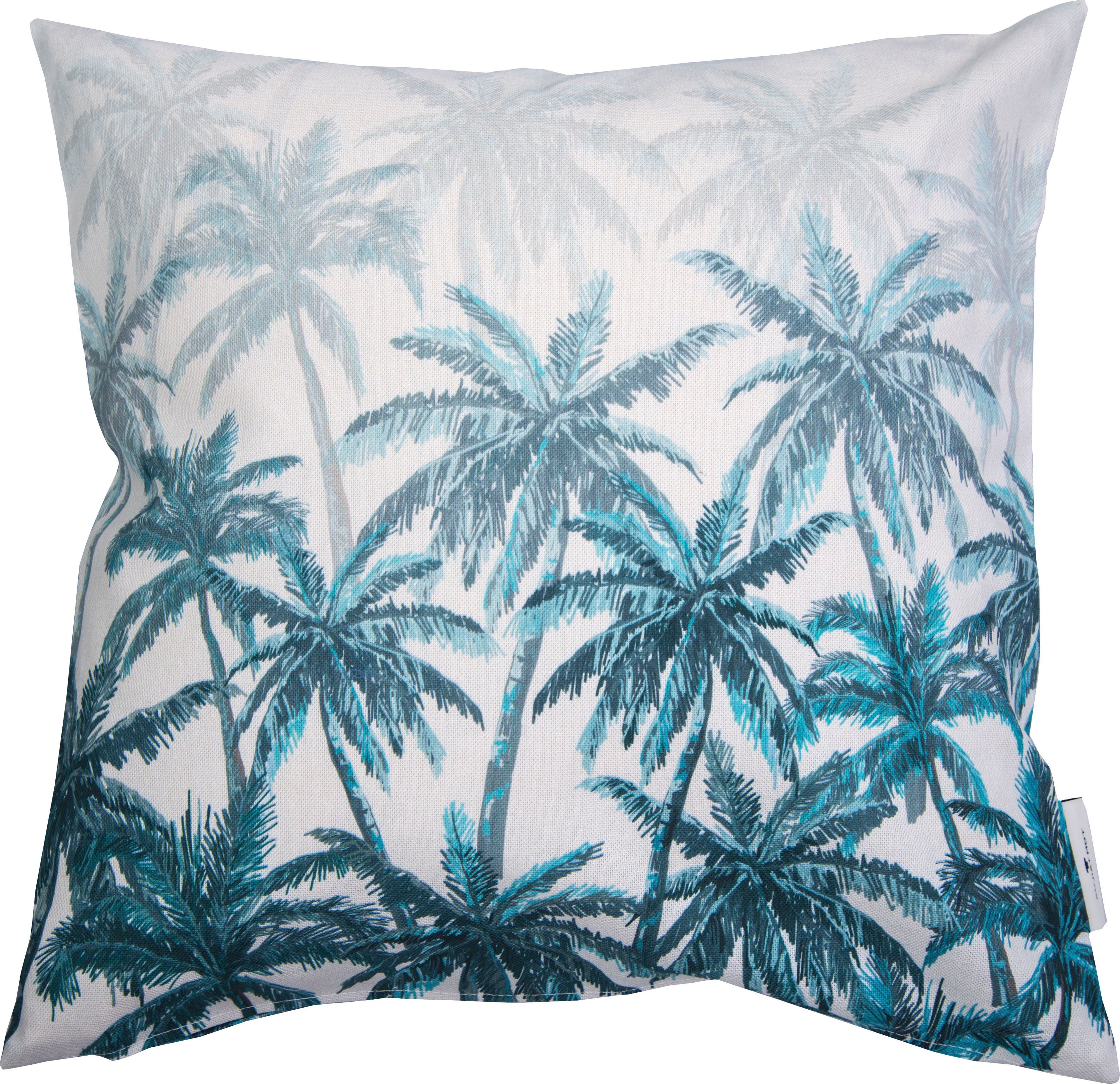 TOM TAILOR HOME Sierkussen Blurred Palm forest met palmmotieven, kussenovertrek zonder vulling(1 stuk)