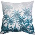 tom tailor sierkussen blurred palm forest met palmmotieven (1 stuk) wit