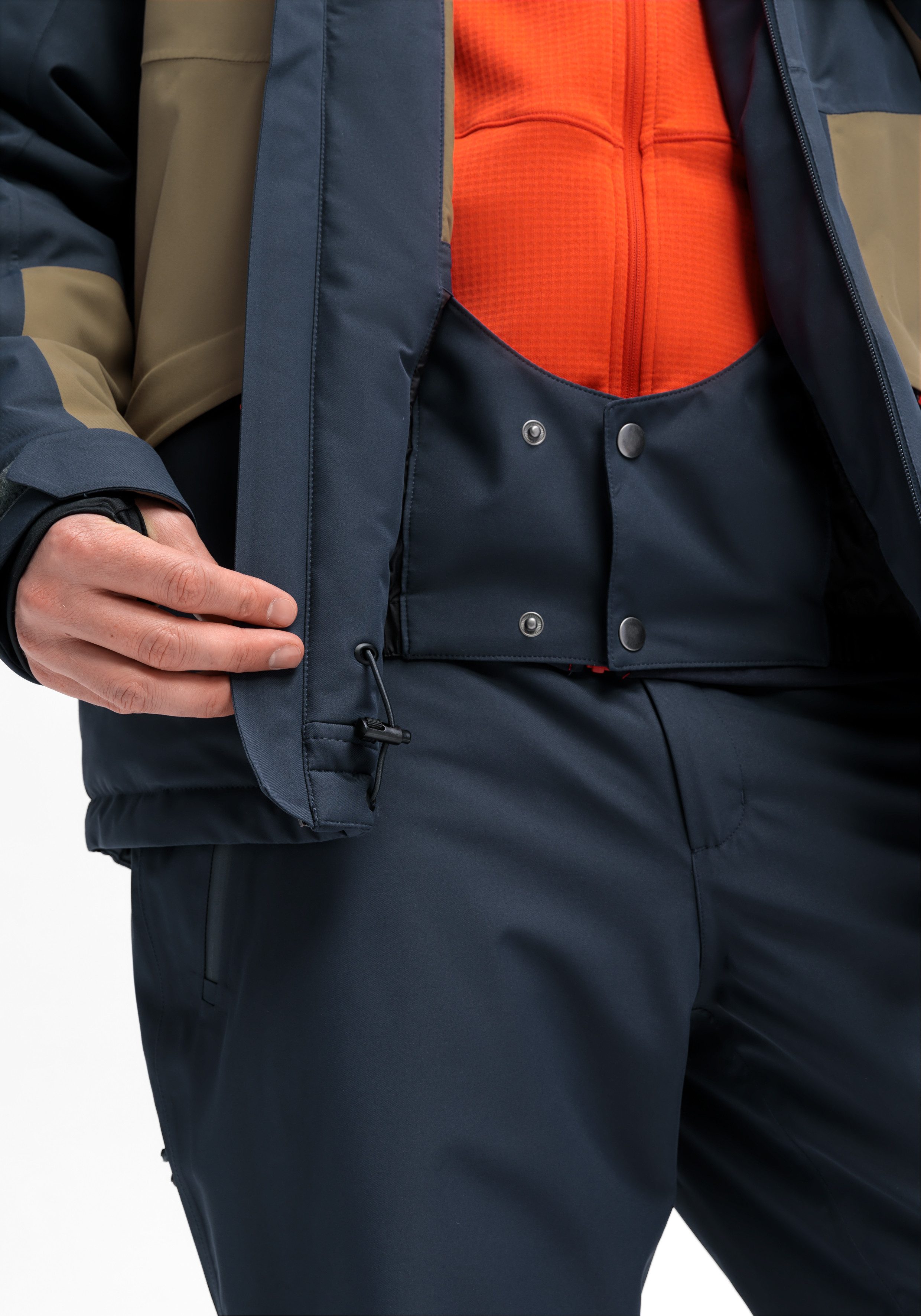 Maier Sports Ski-jack Bukovel Heren winterjack met ritszakken en capuchon waterdicht