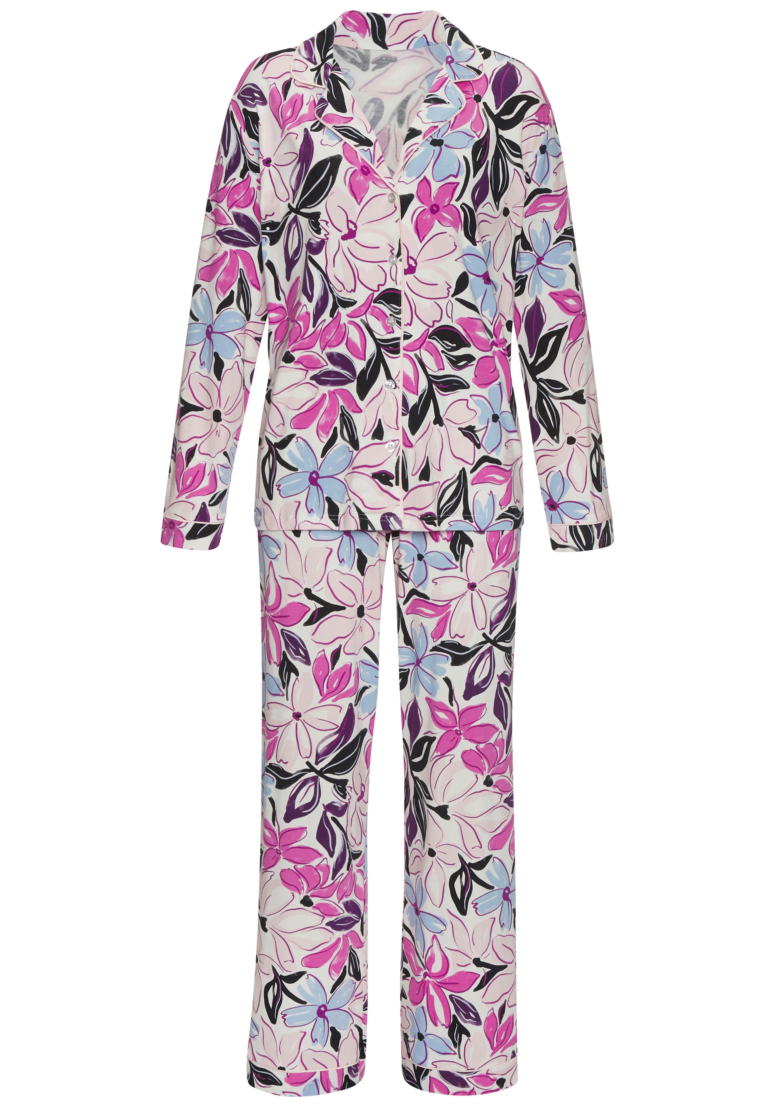 Lascana Pyjama met mooie all-over print (2-delig)