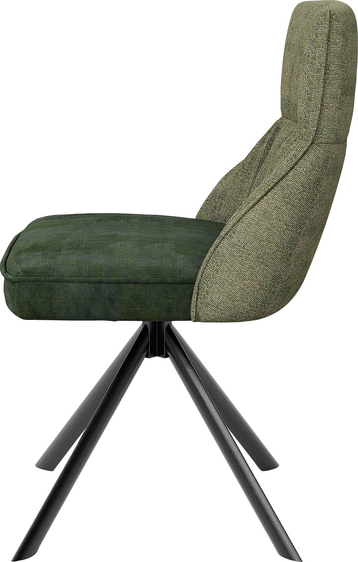 byLIVING Eetkamerstoel California set van 2, met pocketveringskern, 180° draaibaar met return-functie (set, 2 stuks)