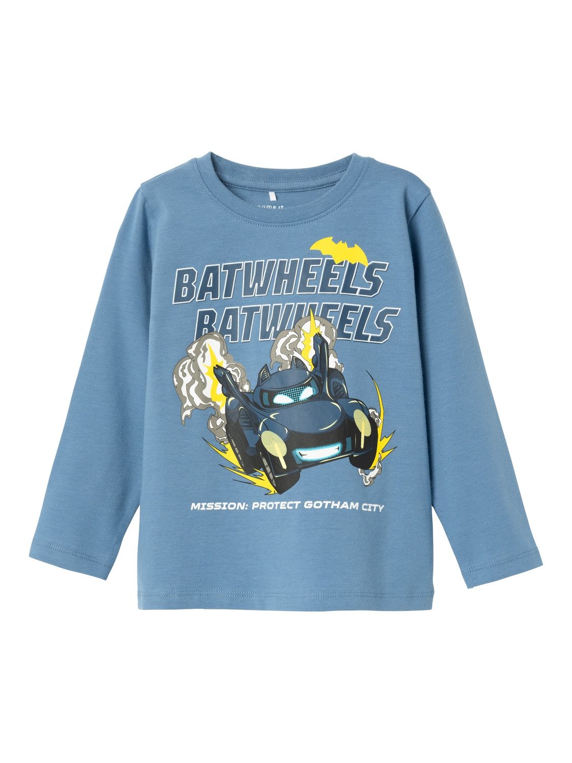 Name It Shirt met lange mouwen NMMJATZY BATWHEELS LS TOP NOOS WAB
