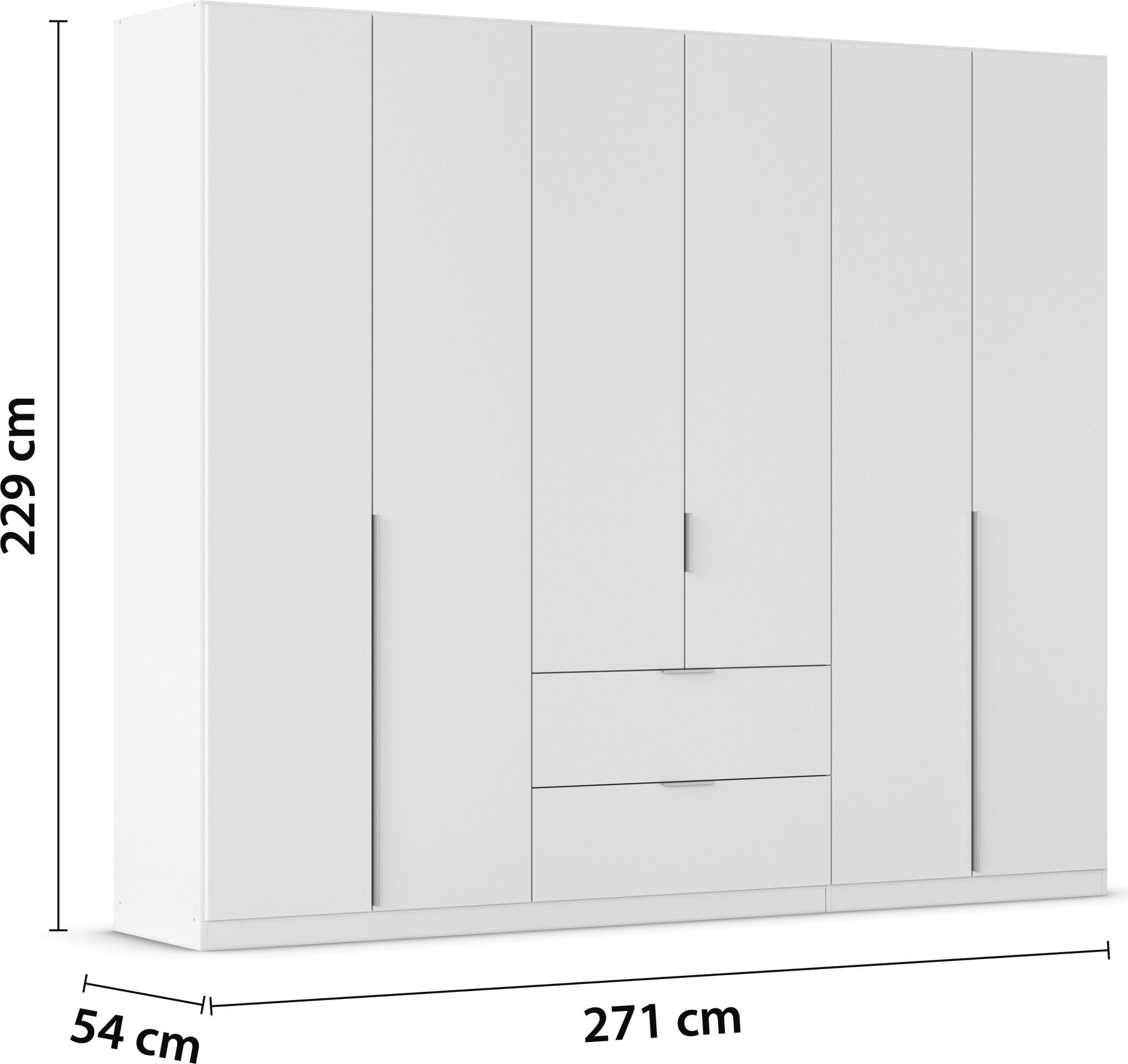 rauch Draaideurkast Kledingkast kast garderobe AGORDO met decor- of hoogglansfront