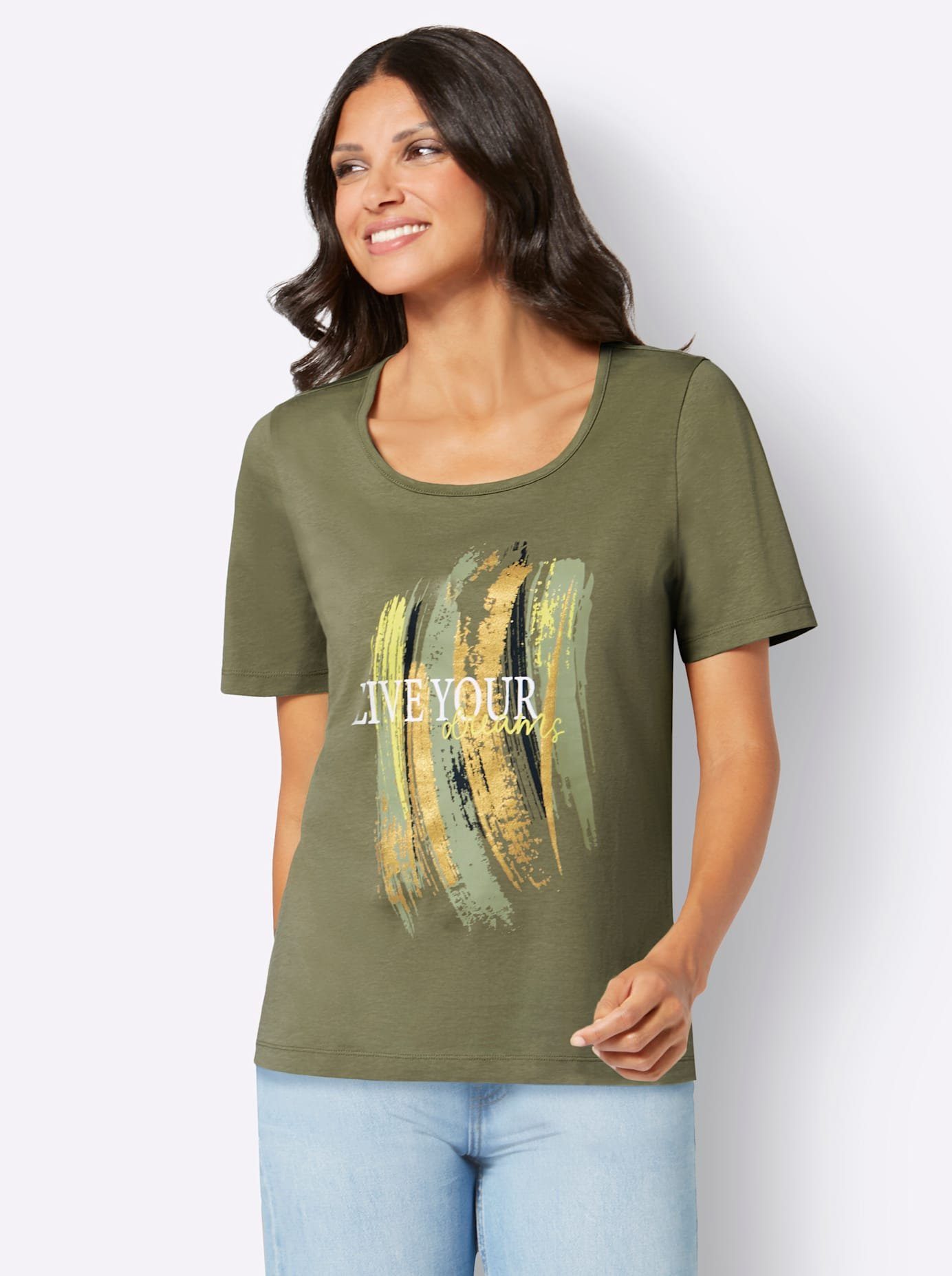 Classic Basics Shirt met korte mouwen Shirt met ronde hals (1-delig)