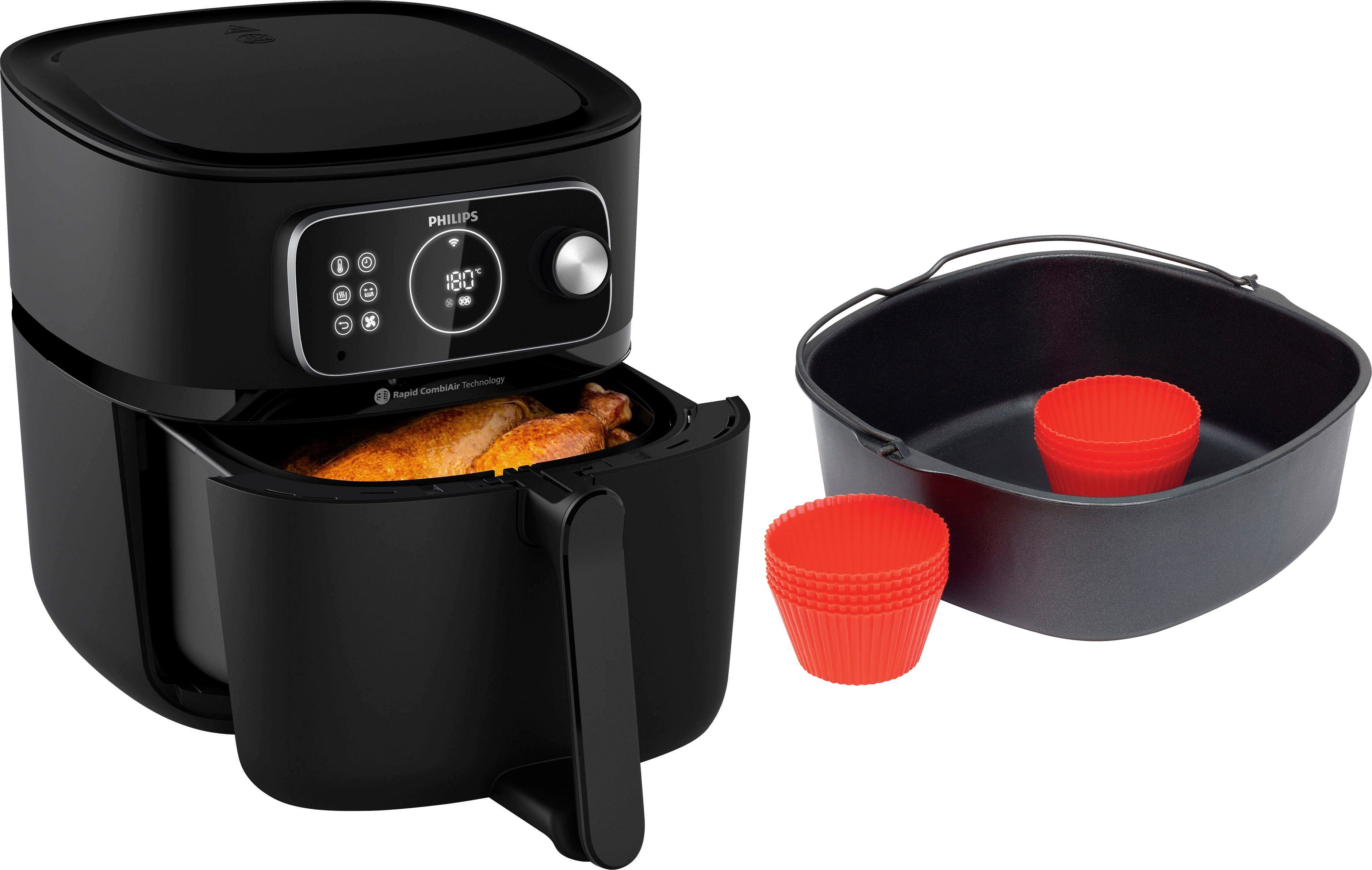 Philips Airfryer Combi Xxl Connected Heteluchtfriteuse Zwart