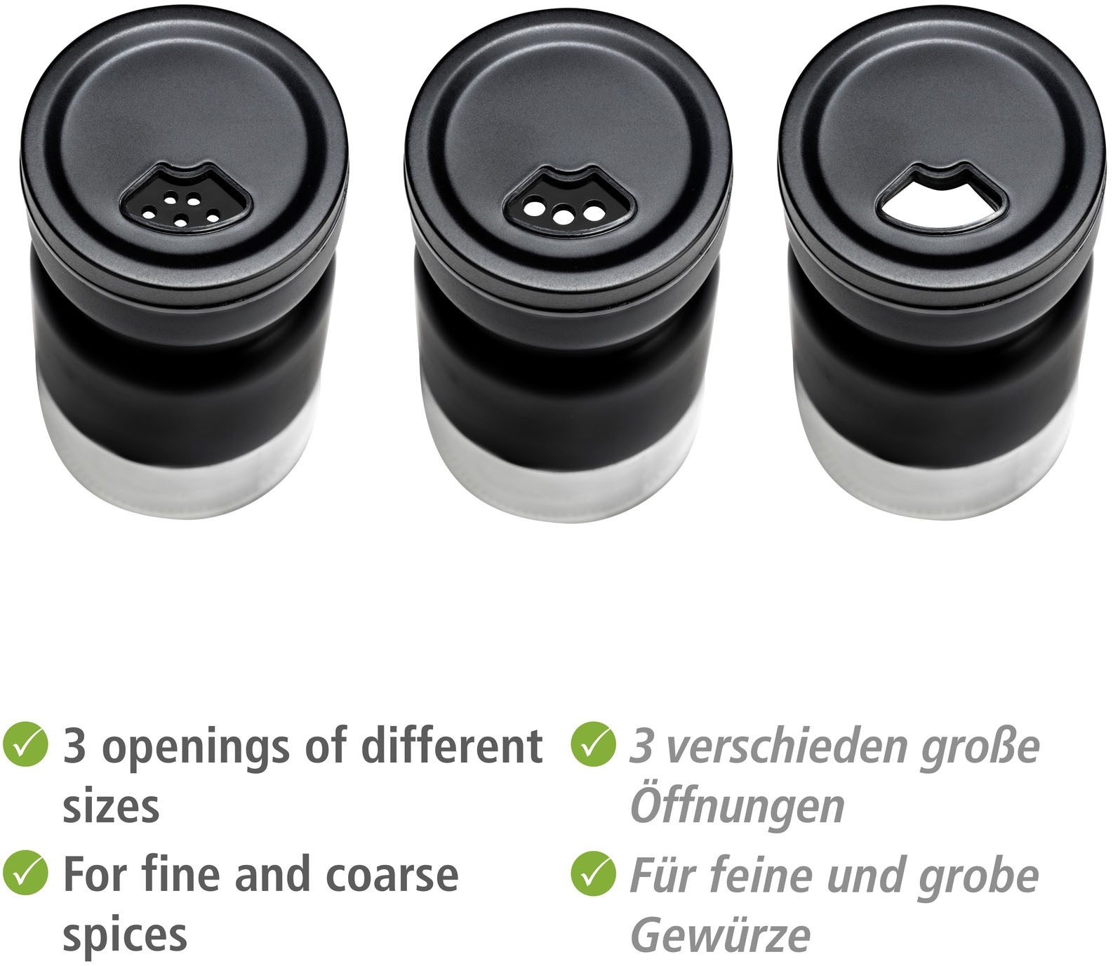 WENKO Kruidenstrooier Model Melli (set, 3-delig)