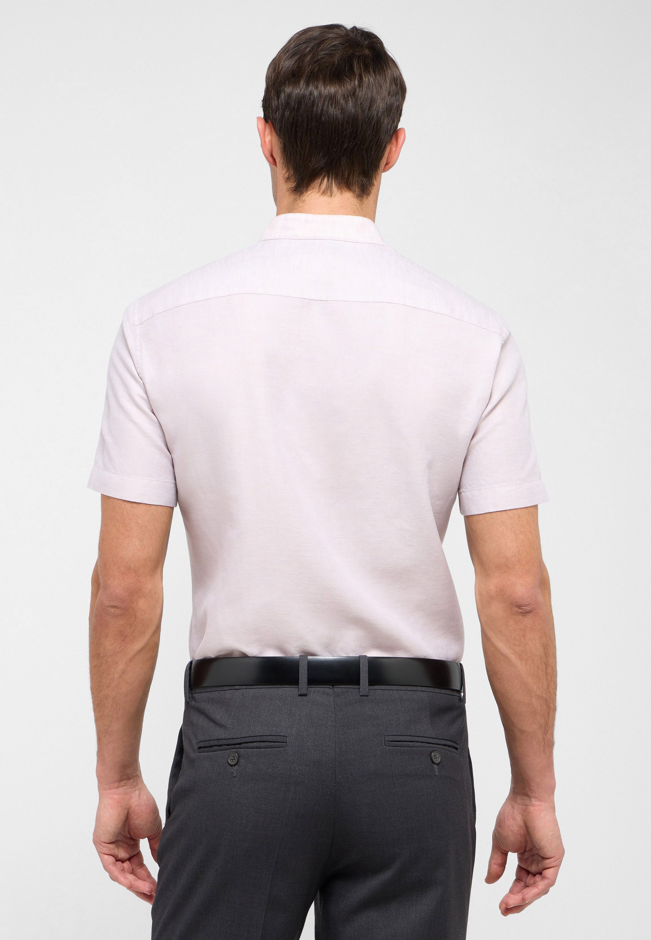 Eterna Overhemd met korte mouwen Slim fit EASY IRON (gemakkelijk te strijken)