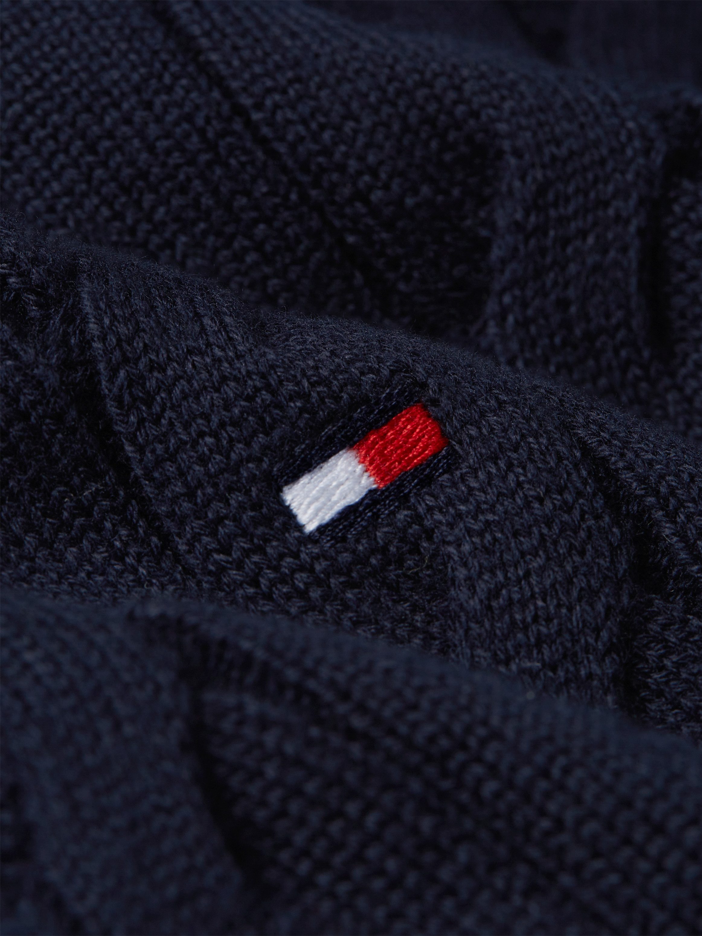 Tommy Hilfiger Gebreide trui CLASSIC COTTON CABLE ZIP MOCK