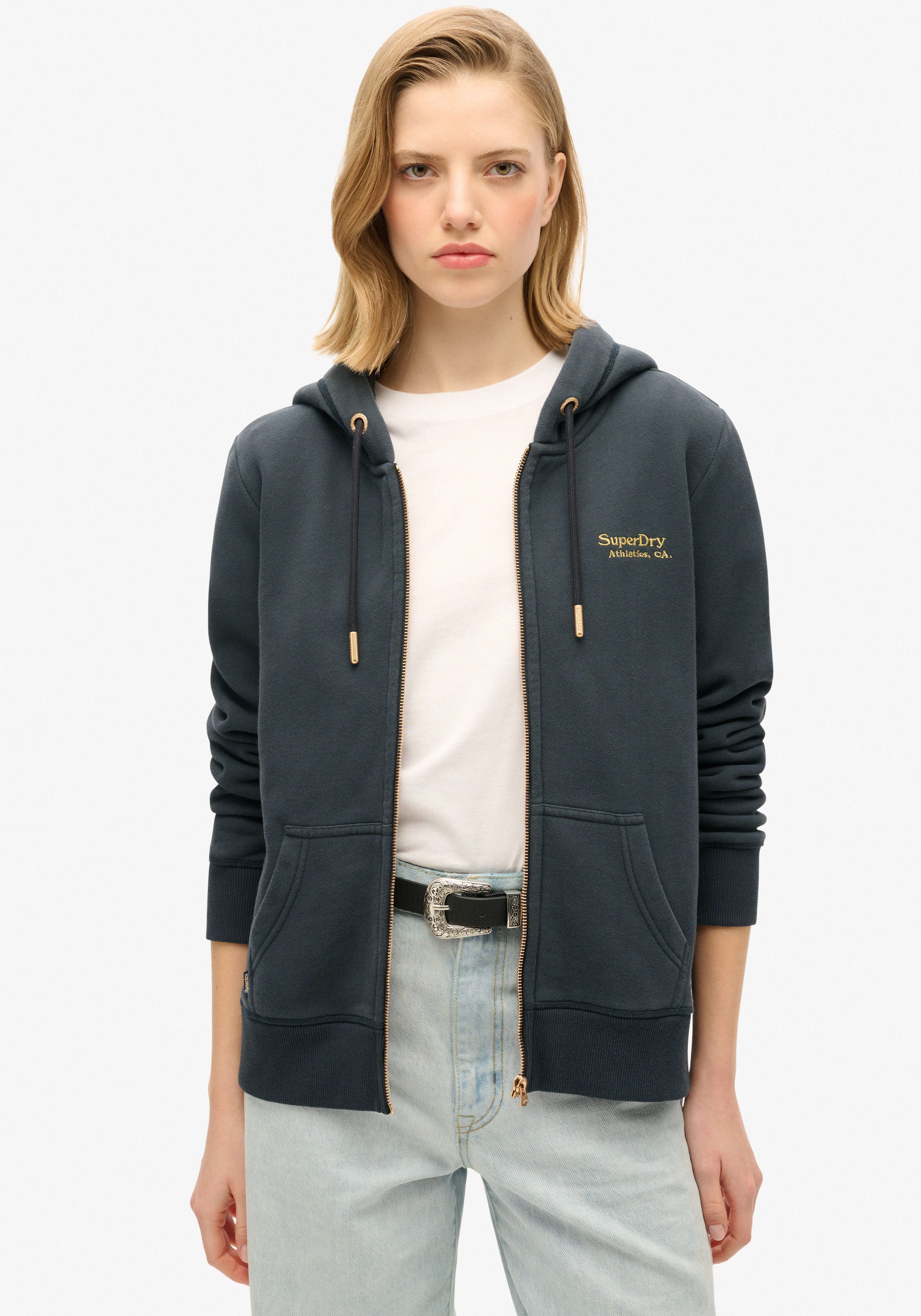 Superdry Capuchonsweatvest ESSENTIAL LOGO ZIP HOODIE