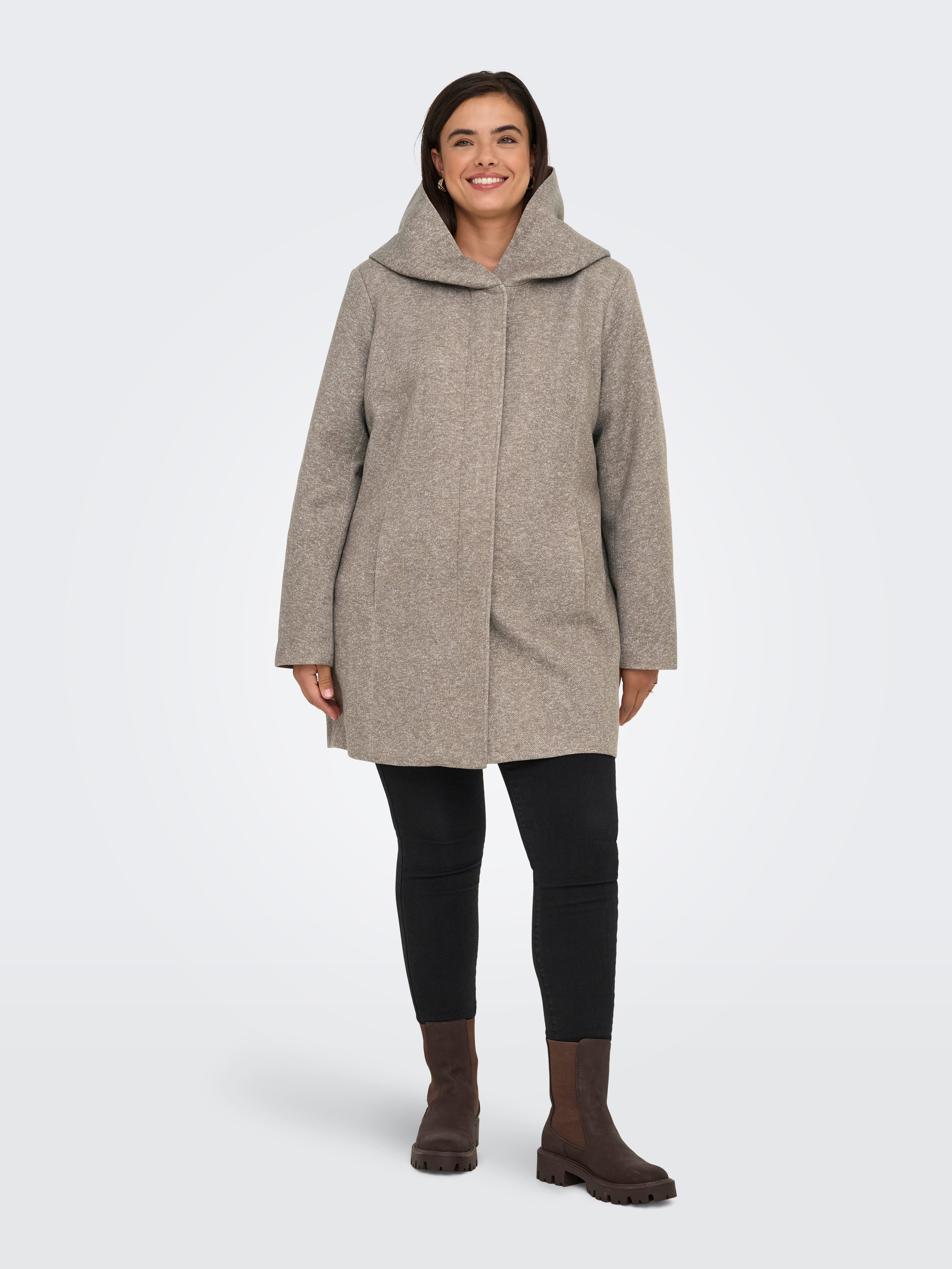 ONLY CARMAKOMA Korte jas CARSEDONA LIGHT COAT OTW NOOS