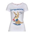 kangaroos t-shirt met comic-print wit