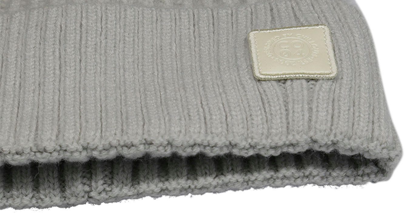 chillouts Gebreide muts Denise Hat met zichtbaar logo-patch