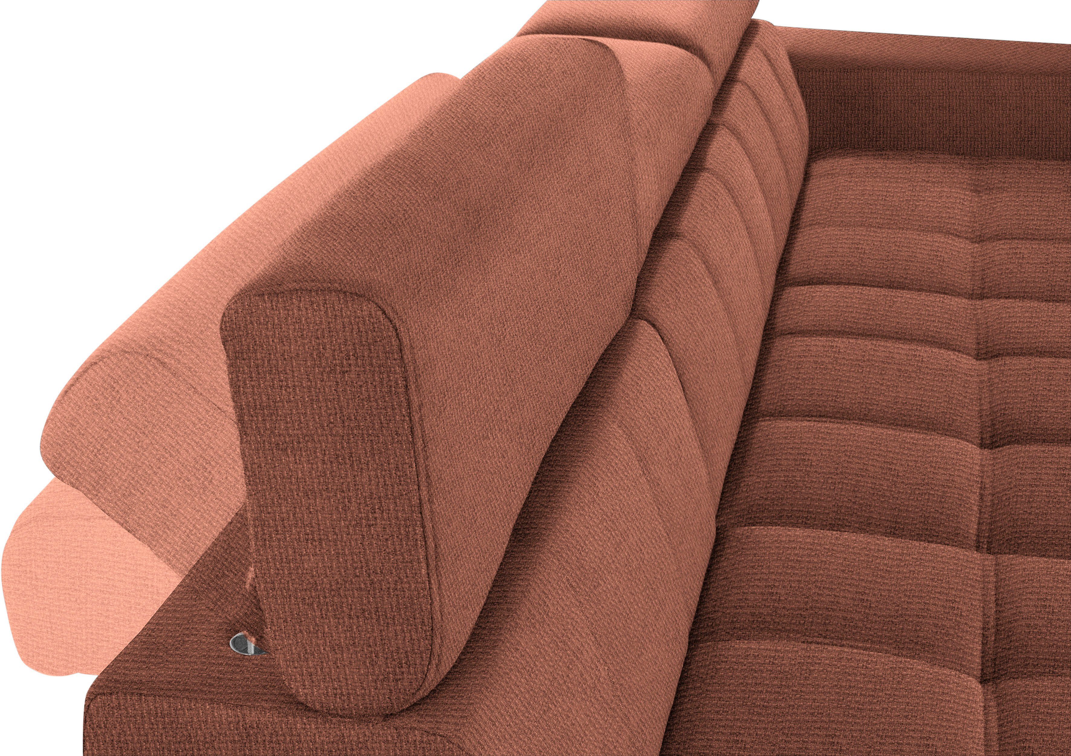 DOMO collection Hoekbank Cunelli mooie zitnaden als designelement, stevige zitcomfort, L-vorm