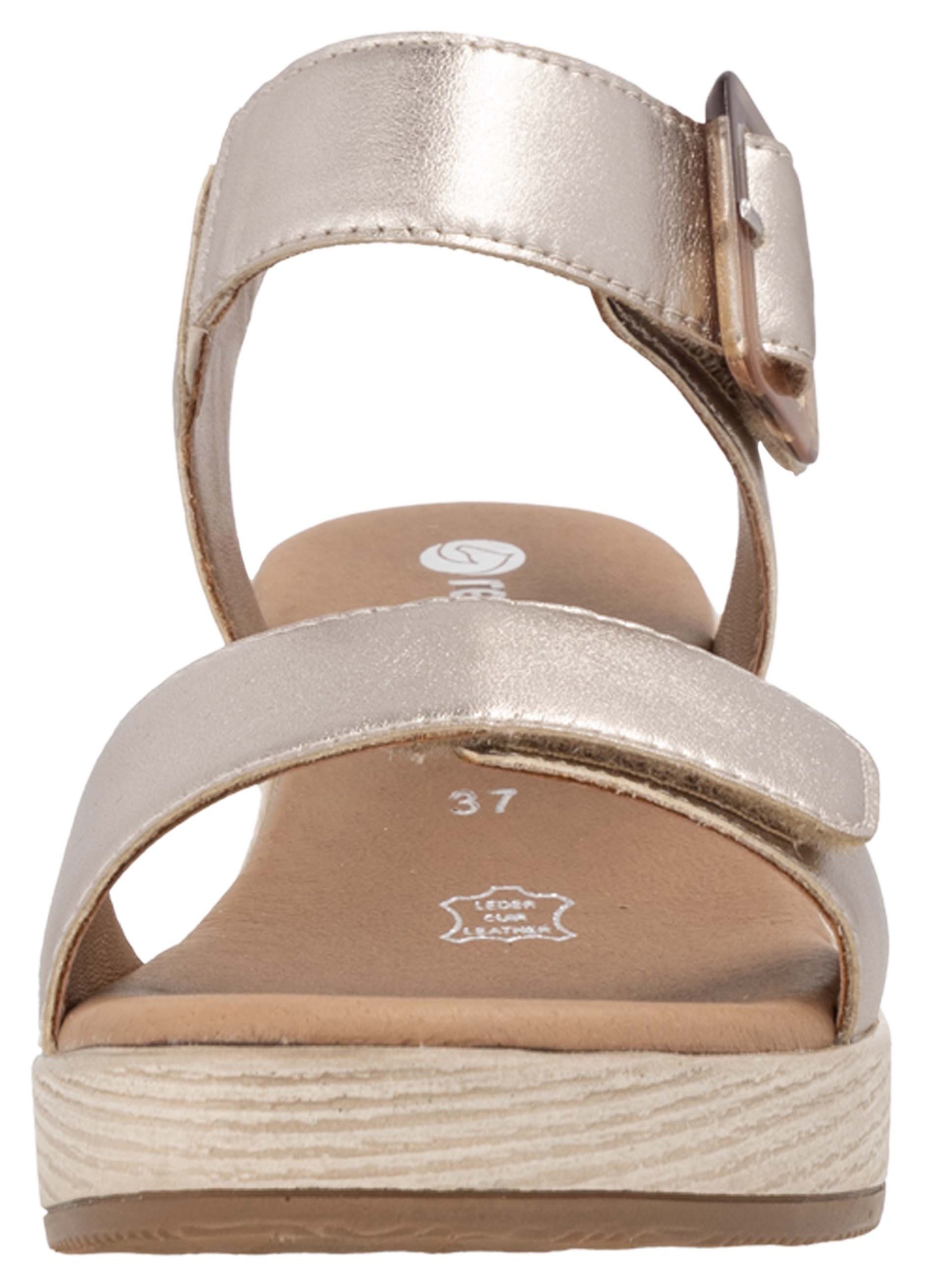 Remonte Sandaaltjes ELLE-Collection , blokhak, zomerschoen, sandaal met klittenbandsluitingen
