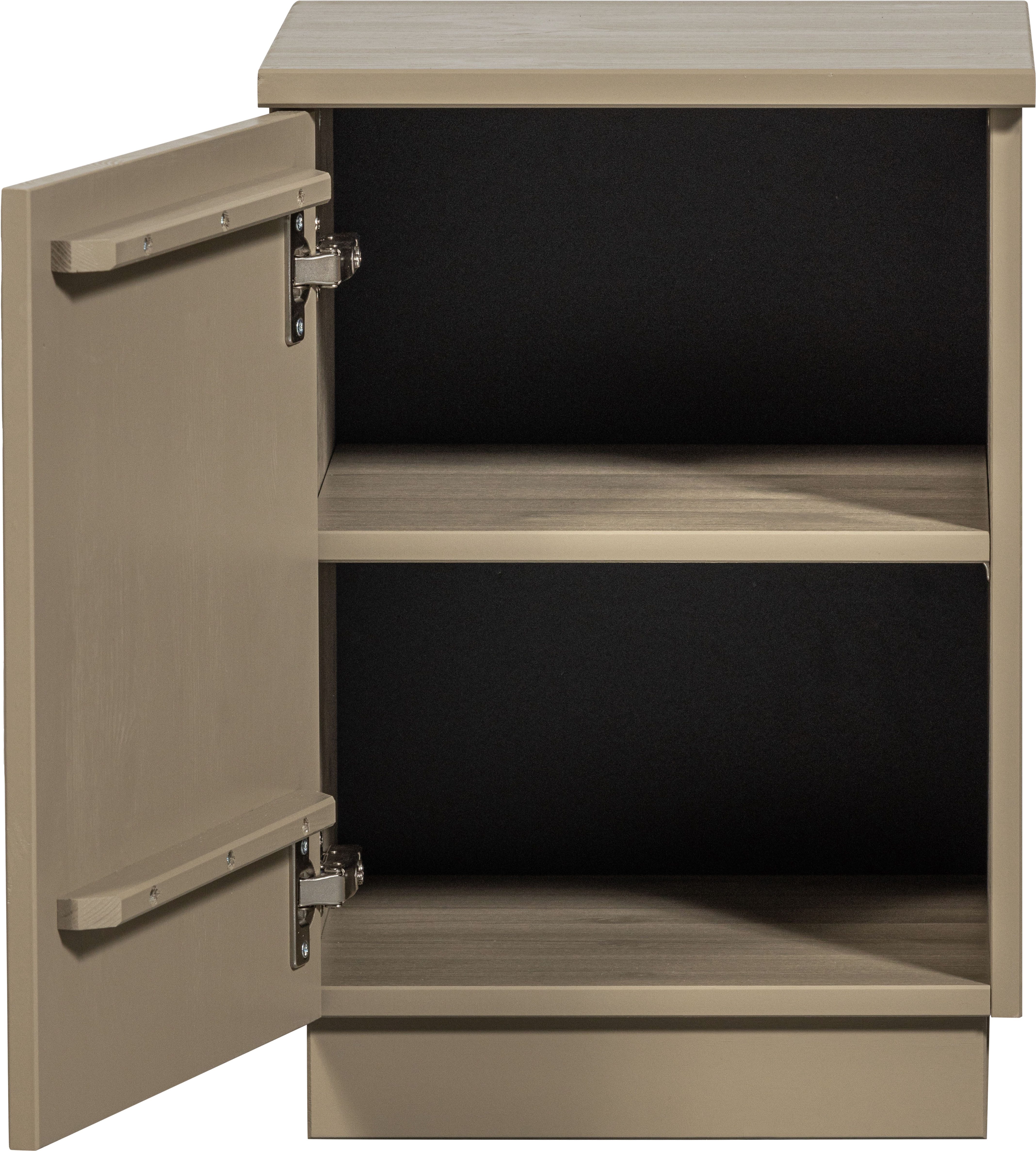 WOOOD Nachtkastje Teo 3d-effect, belastbaar tot 15 kg, push-to-open functie, breedte 36 cm