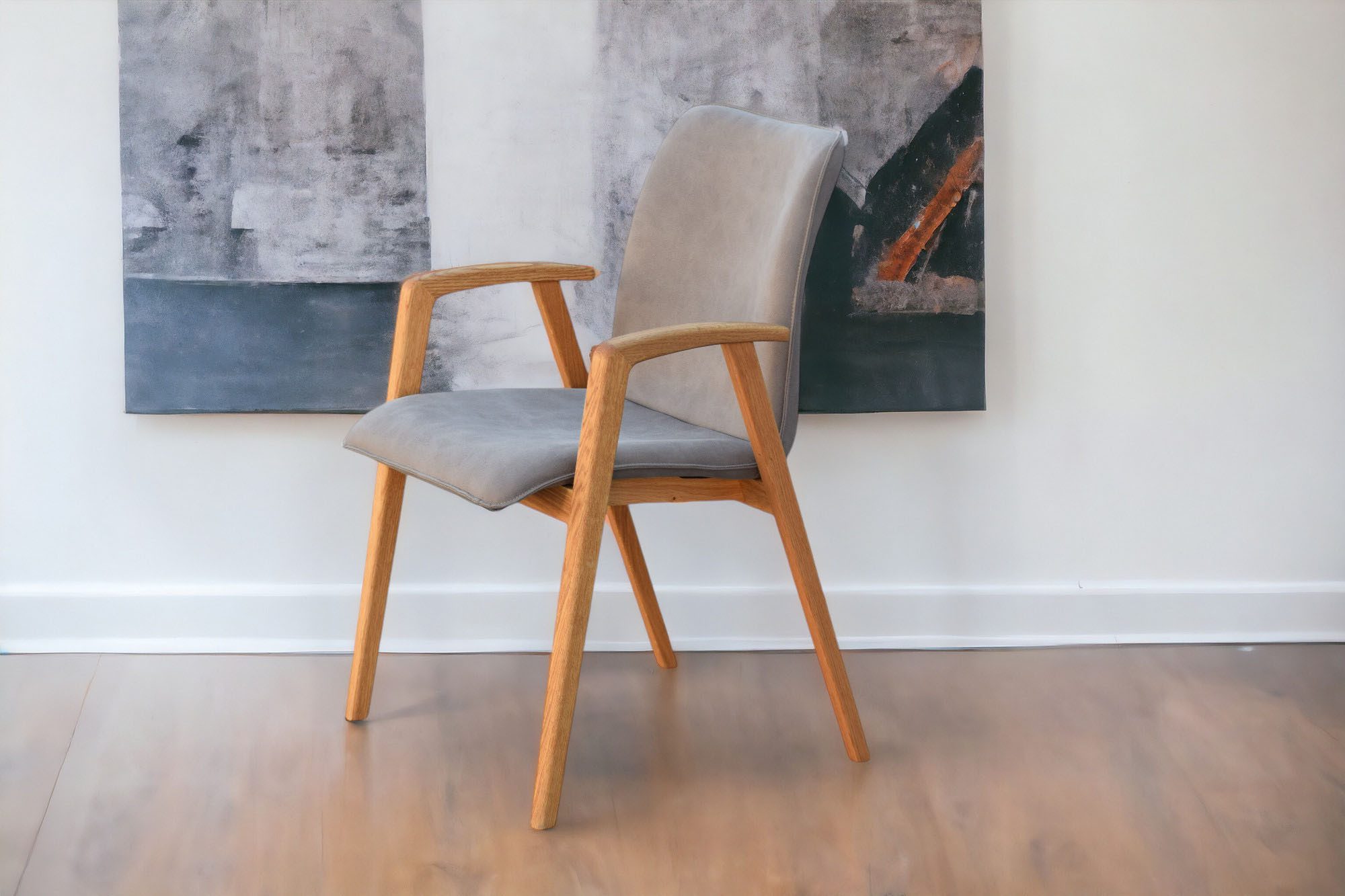 Home affaire Stoel met armleuningen Loreen eetkamerstoel, beklede stoel, designstoel met massief frame, hoogwaardig afgewerkt, armleuningen, stijlvol, comfortabel (set, 2 stuks)