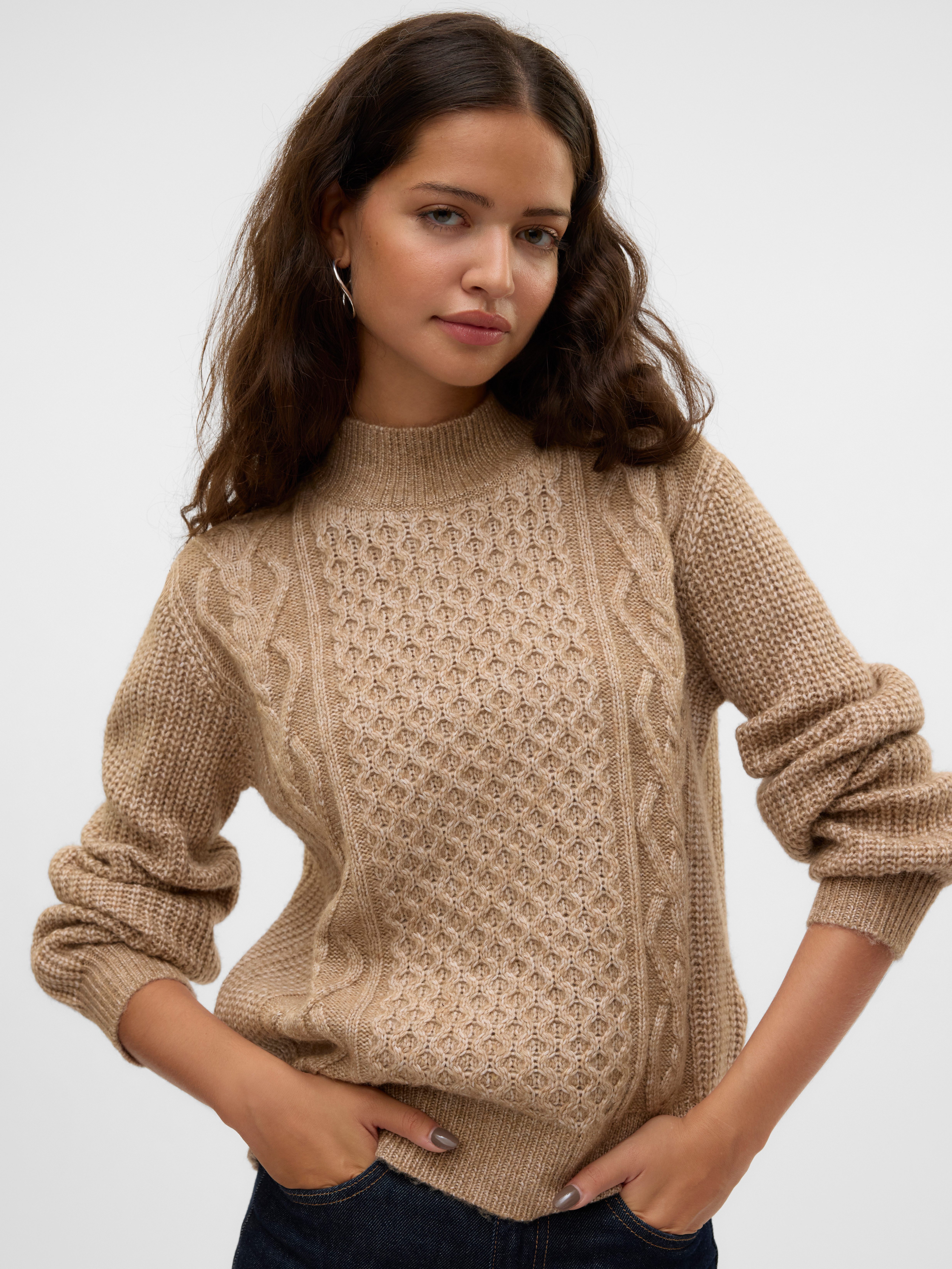 Vero Moda Trui met staande kraag VMUNIVERSE LS HIGHNECK PULLOVER GA BF
