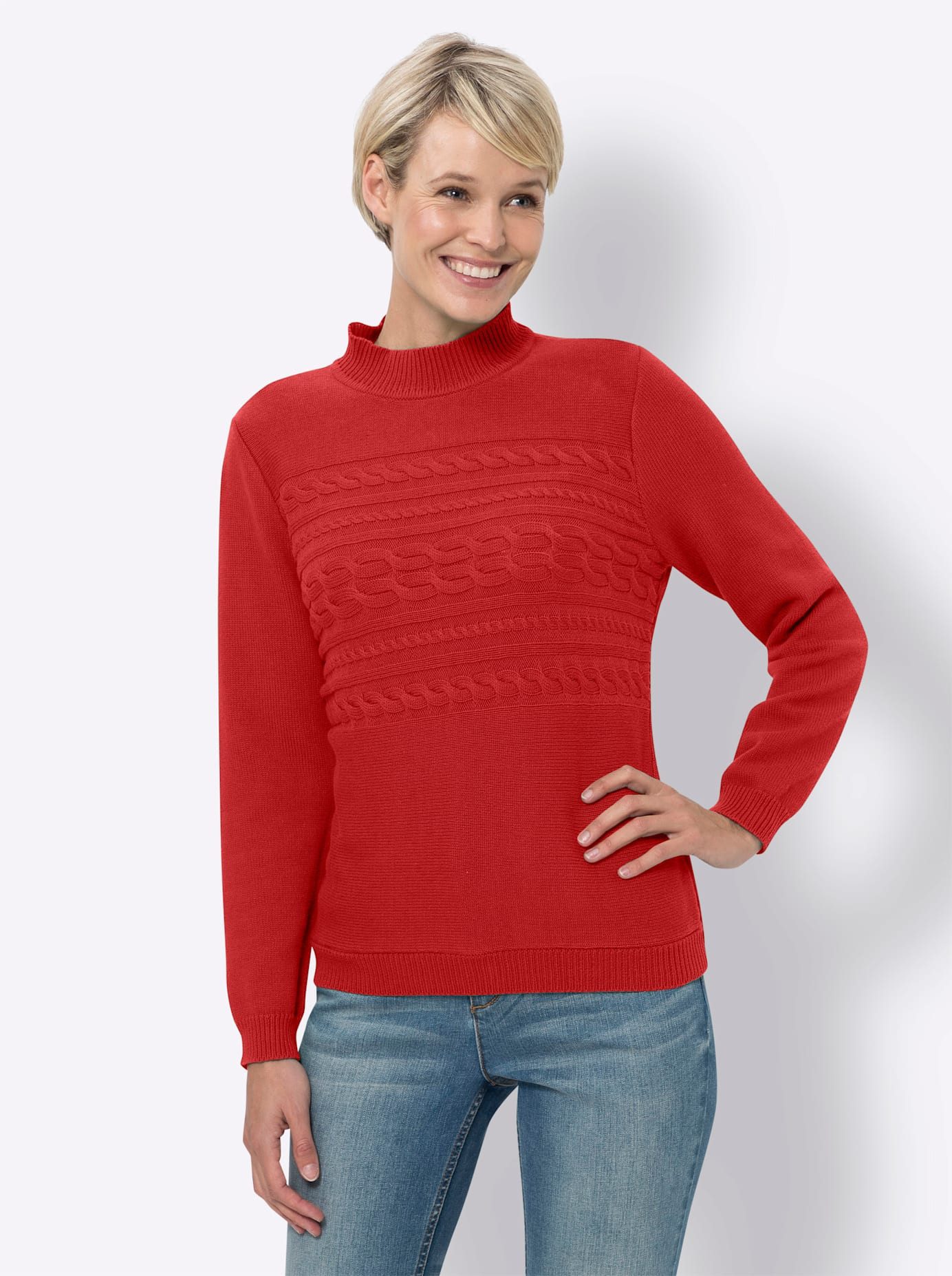 Classic Basics Trui met staande kraag Trui met opstaande kraag