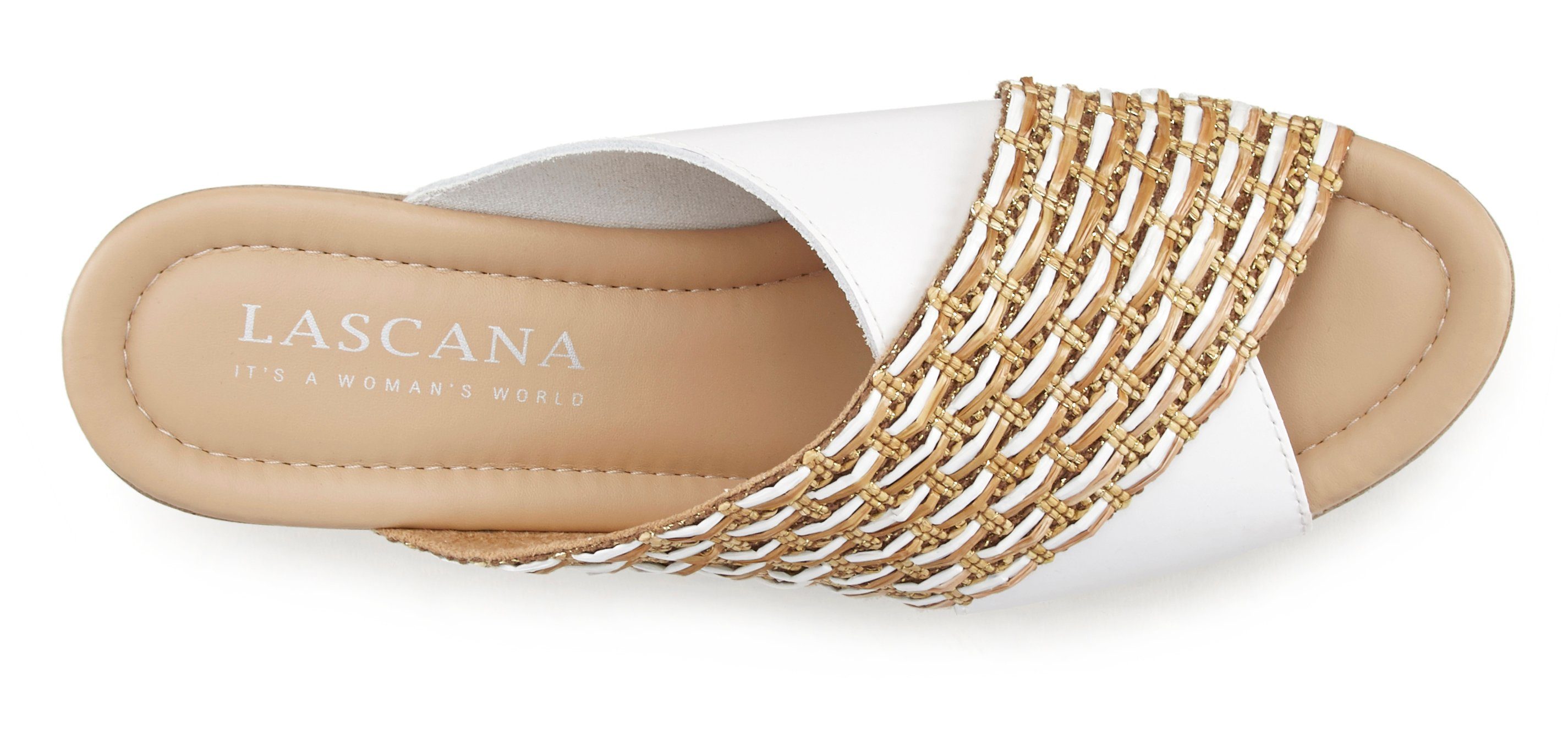 Lascana Slippers Mule, sandaal, open schoen met blokhak