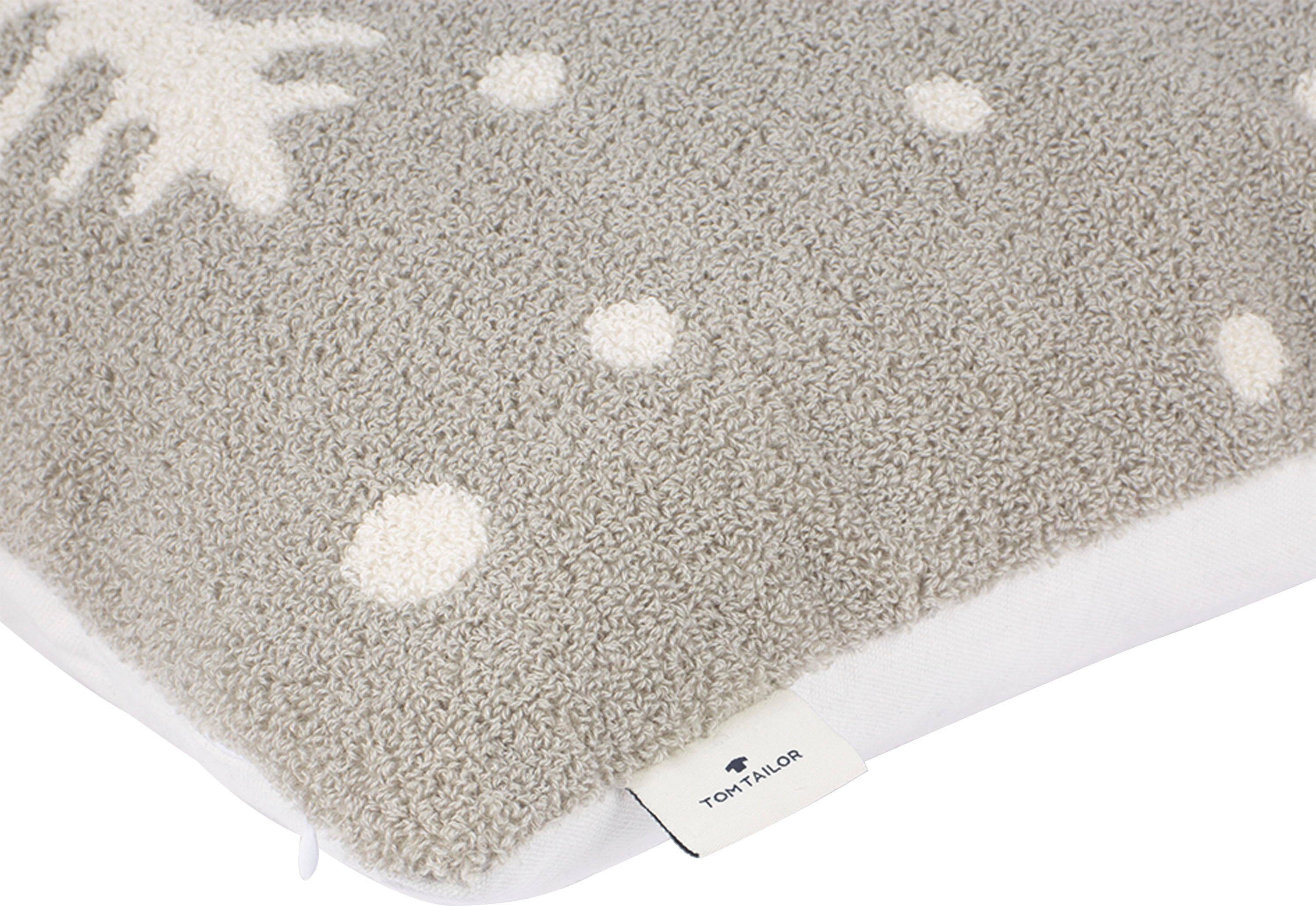 TOM TAILOR HOME Sierkussen Winter Flake met hoogwaardig bouclé-effect, kussenovertrek zonder vulling(1 stuk)