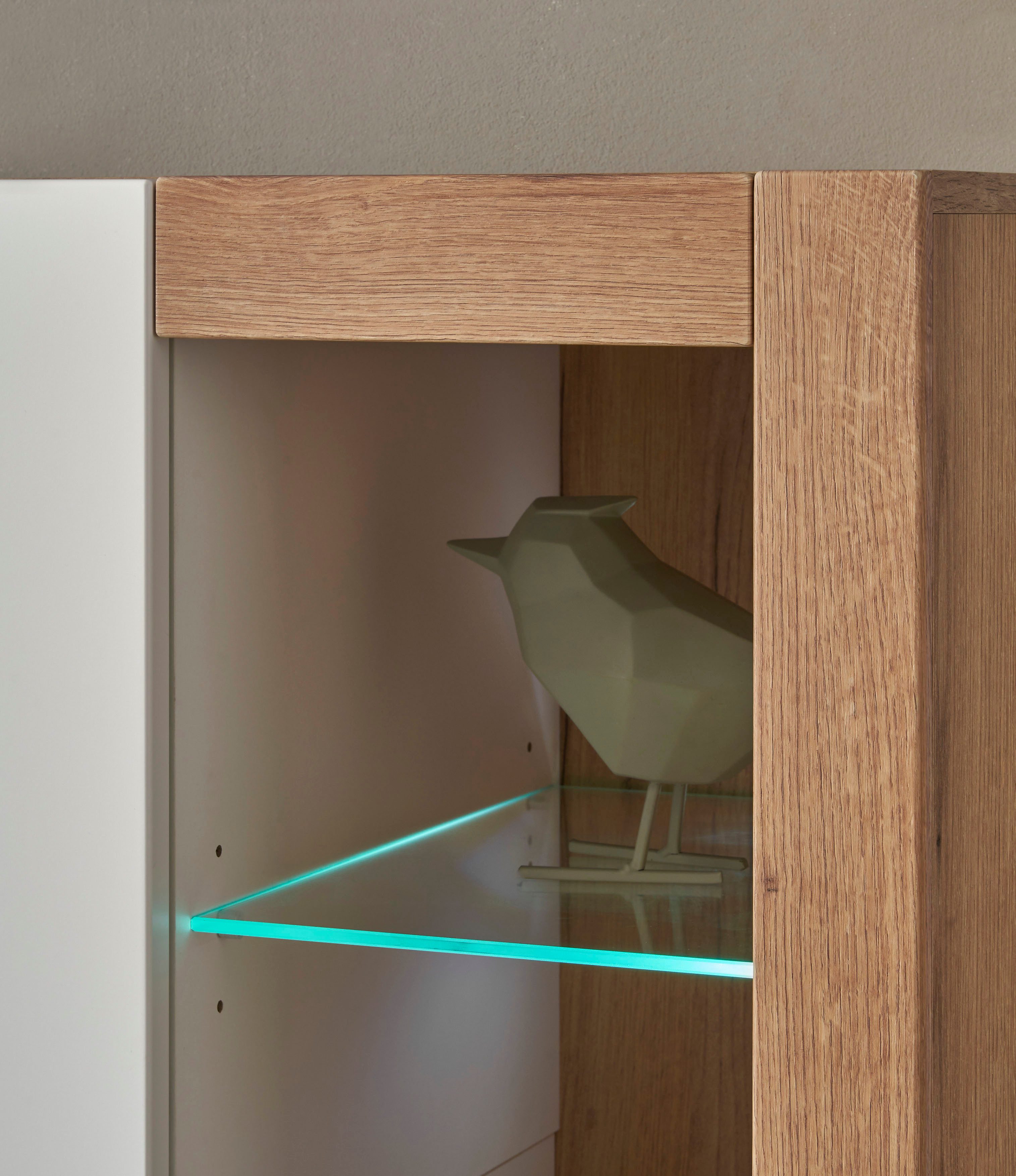 INOSIGN Tv-meubel Brixen, moderne TV-kast, commode in eik Evoke decor met wit Metalen grepen, voldoende opbergruimte, veelzijdig toepasbaar