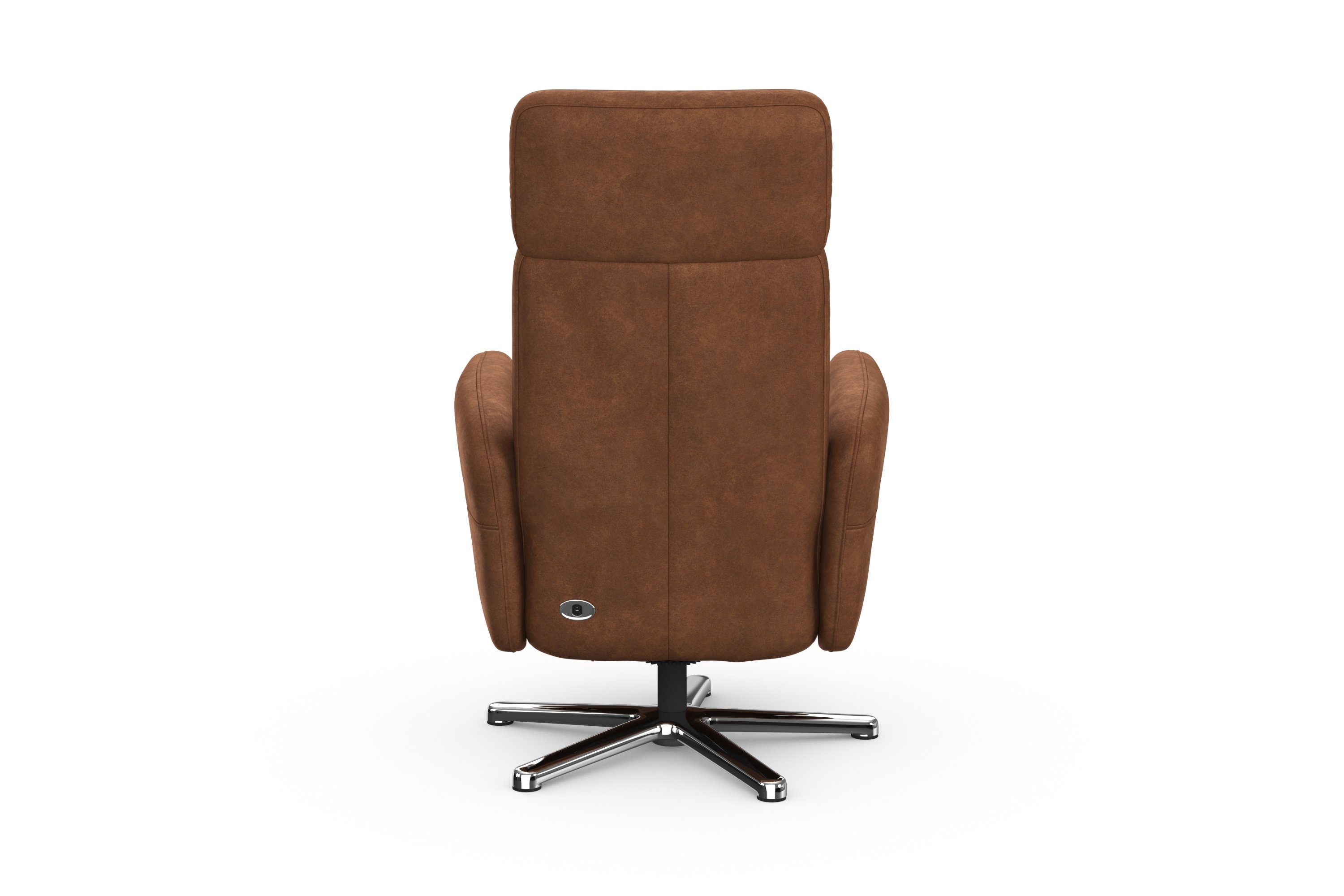 sit&more Relaxfauteuil Grenoble, incl. hoofdsteunverstelling en bekabelde afstandsbediening
