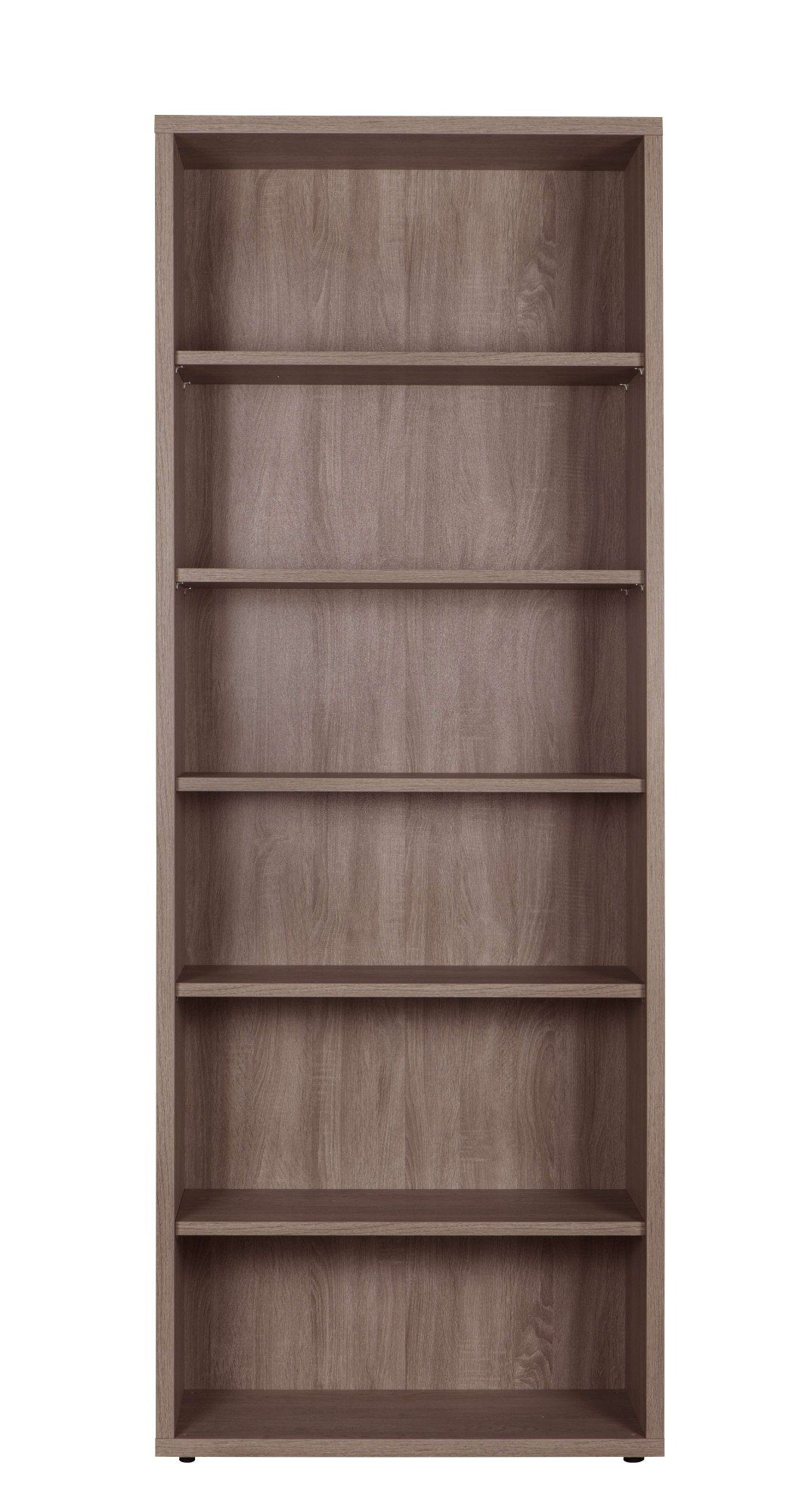 Composad Ordnerrek DISEGNO, boekenkast met 6 open vakken, verstelbare planken, hoogte 217 cm, 100% gerecycled hout, made in italy boekenkasten bruin