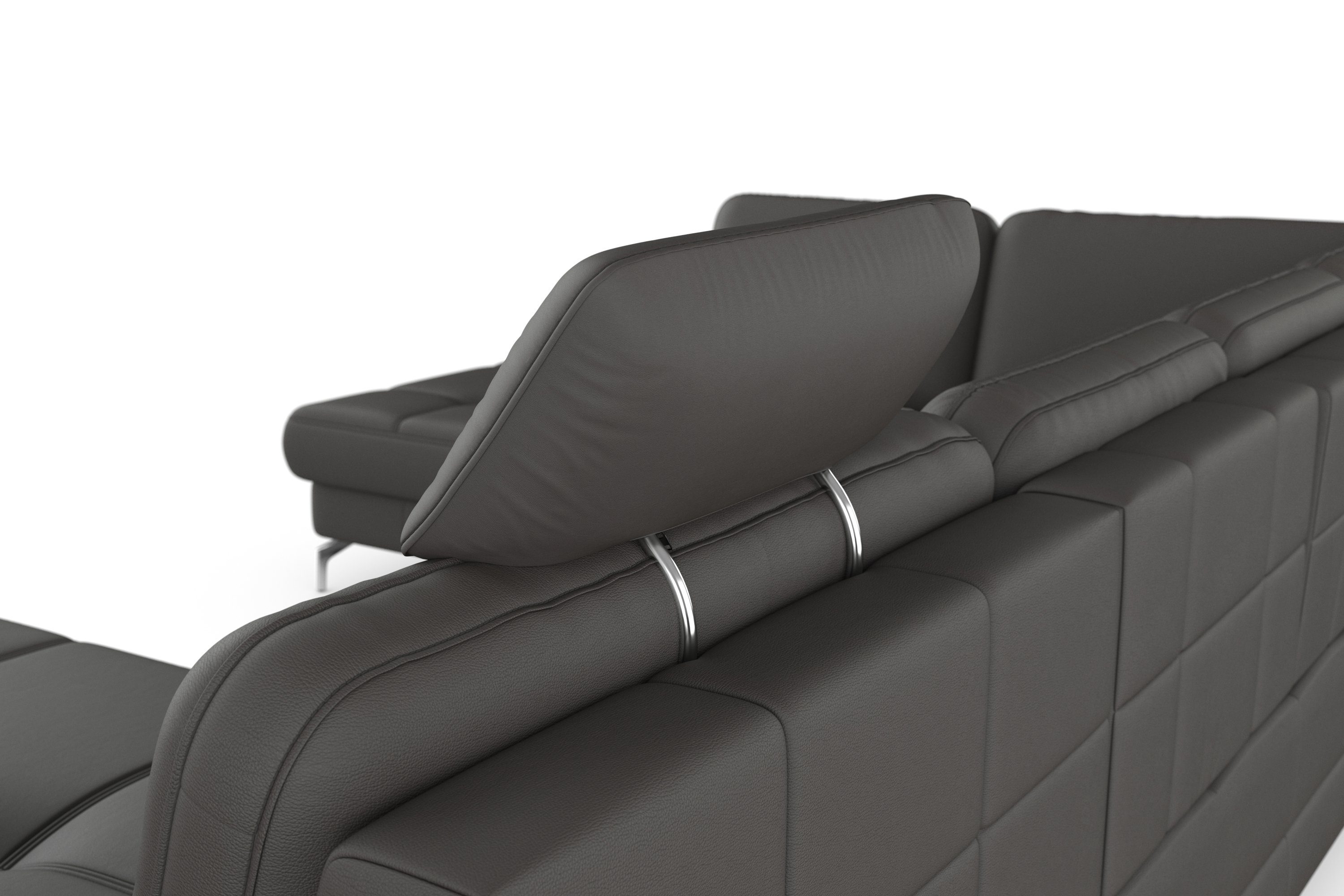 sit&more Zithoek Bendigo U-vorm inclusief zitdiepteverstelling, bodemvrijheid 12 cm, in 2 pootkleuren