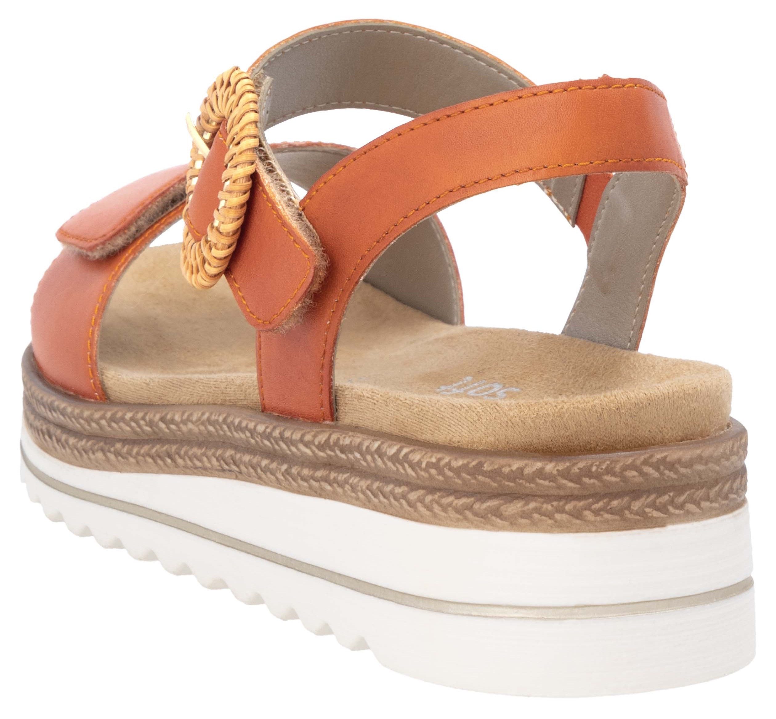 Remonte Sleehaksandaaltjes , zomerschoen, sandalen met bandjes en praktische klittenbandsluitingen