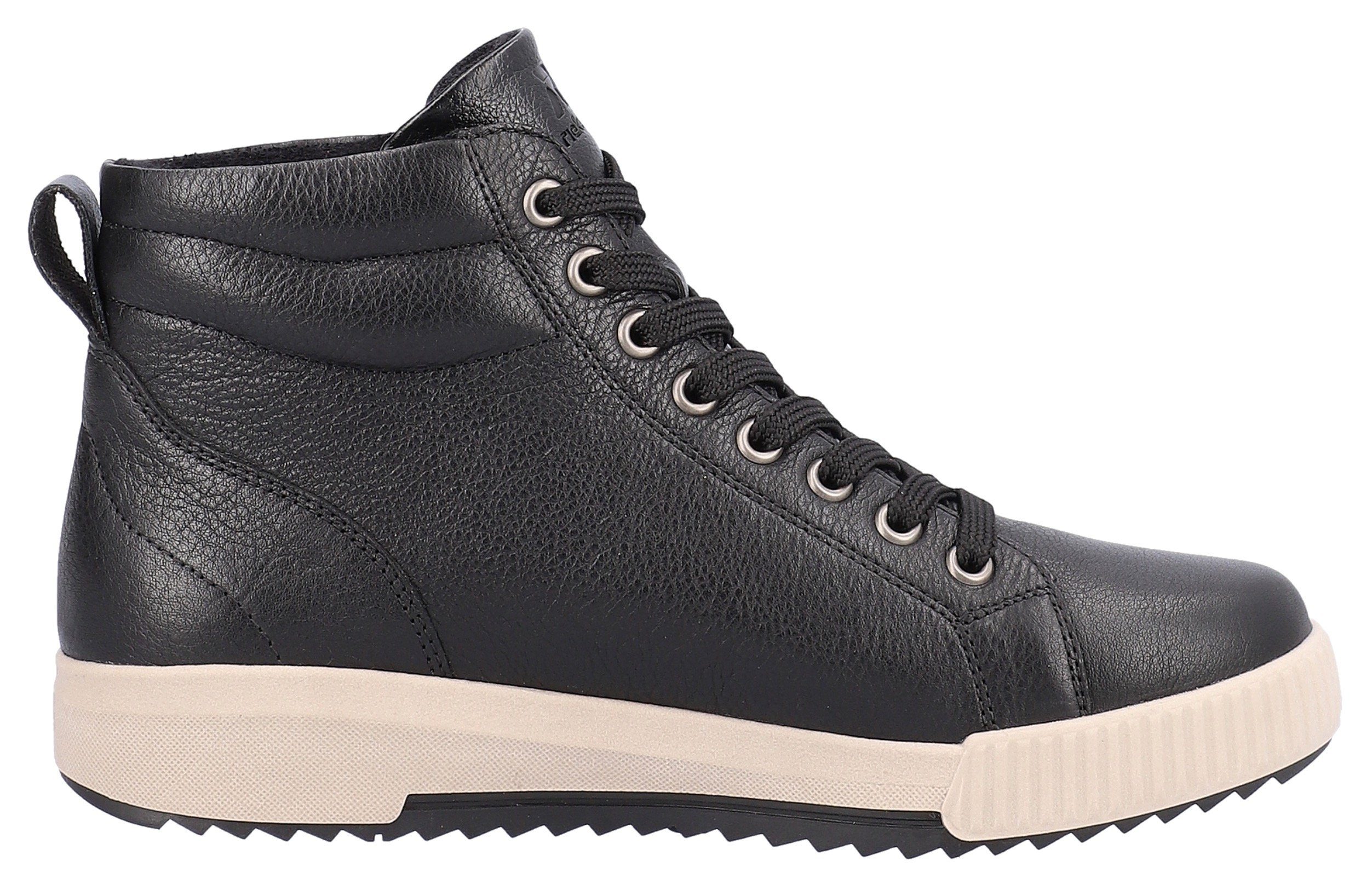 RIEKER Sport Hoge veterschoenen ankle boot, high top sneaker, leisure boots with zipper