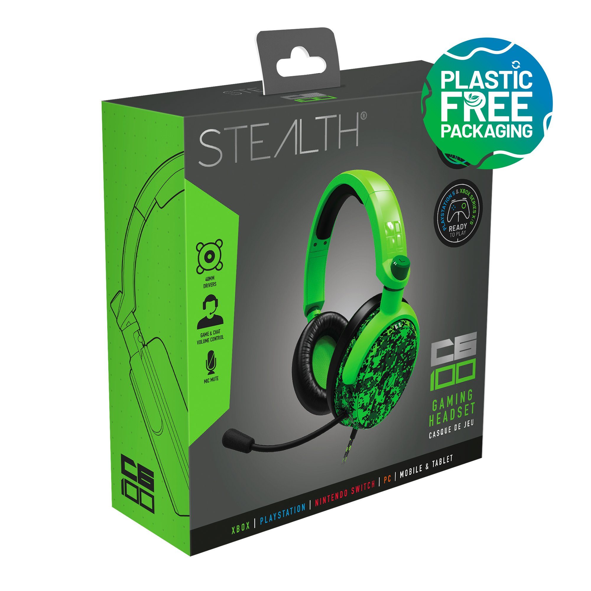 Stealth Gaming-headset Multiformat Gaming Headset C6-100 camouflage