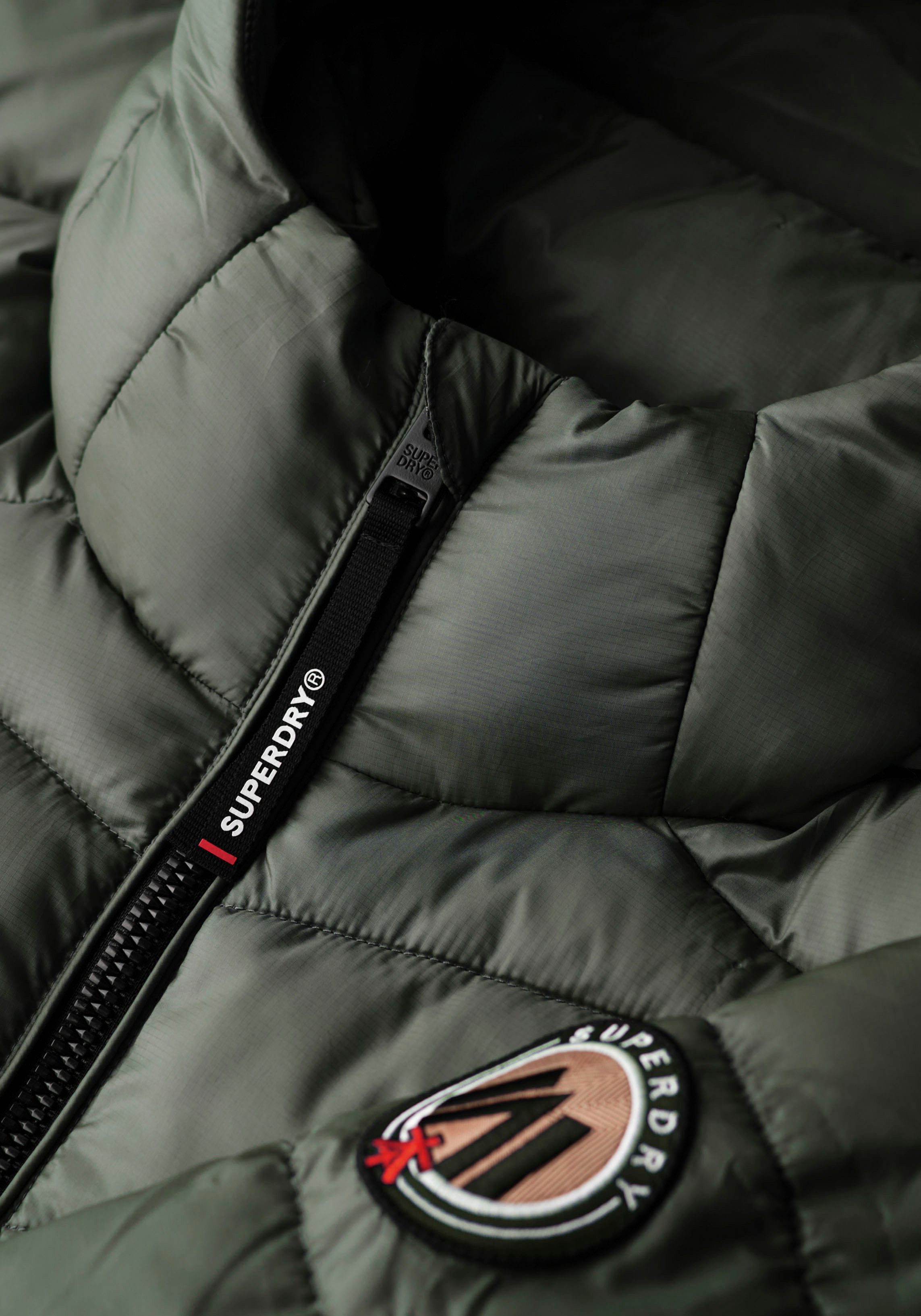 Superdry Gewatteerde jas HOODED FUJI MID GEWATTEERDE JAS