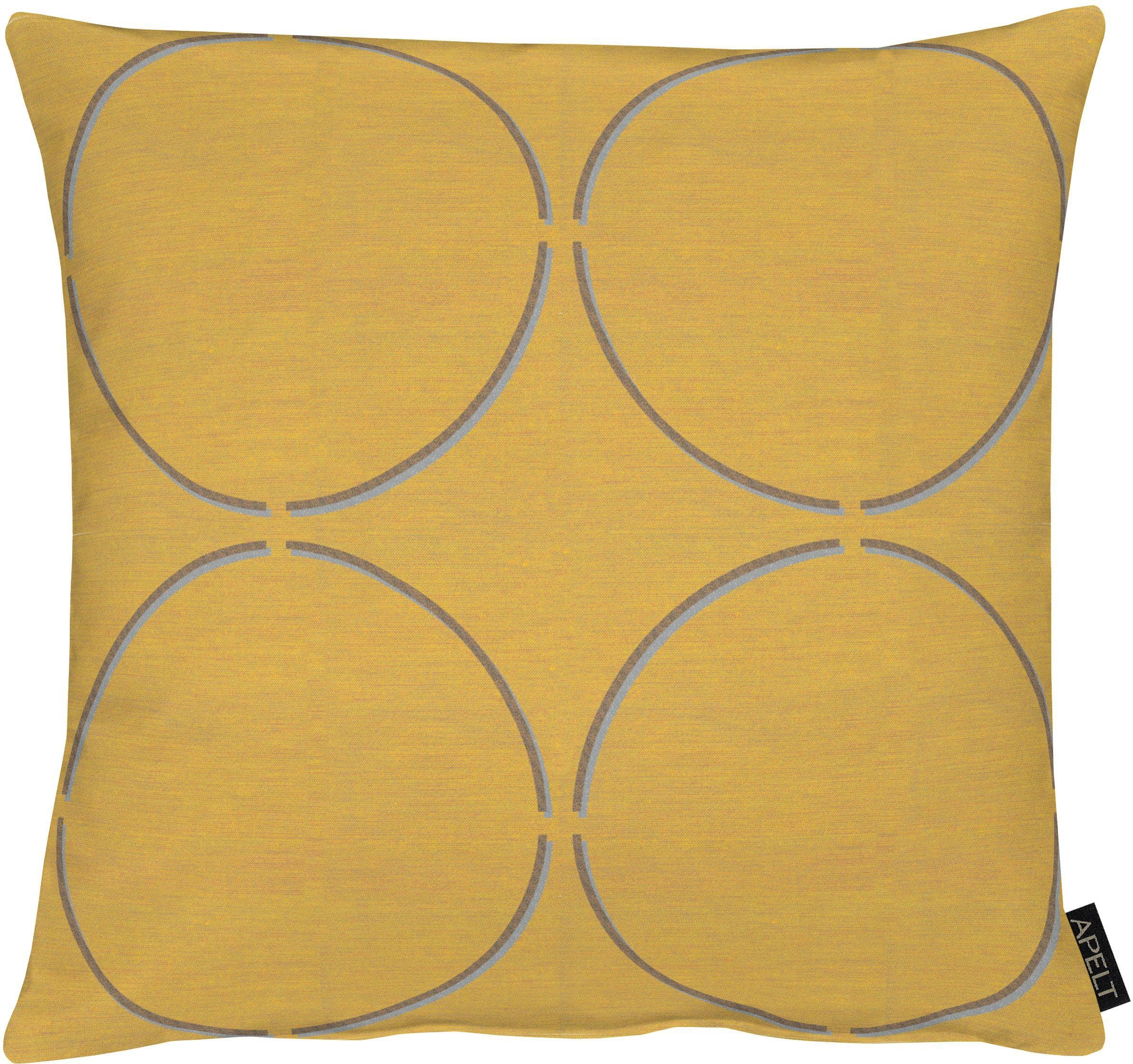 APELT Sierkussen Mezzo Kussenovertrek met vulling(1 stuk) sierkussens maat 1x 48x48 cm geel