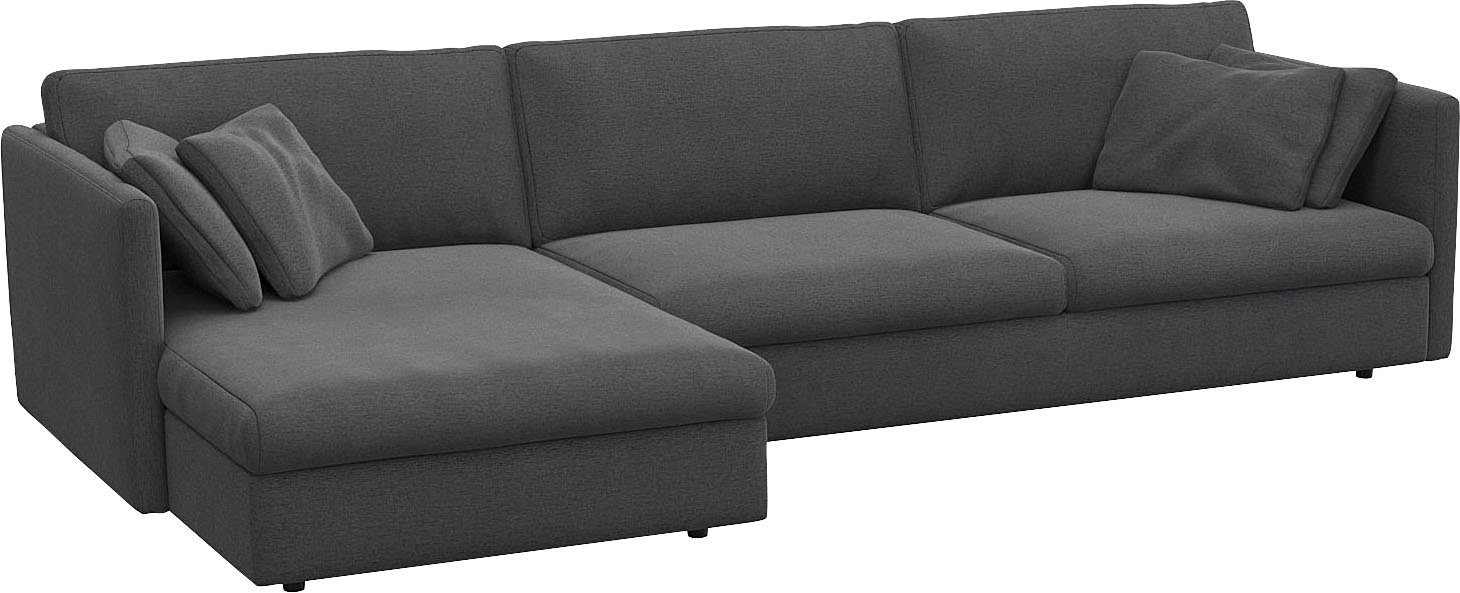 FLEXLUX Hoekbank Lovane Zacht en zeer comfortabel, grote zitdiepte op koudschuim, inclusief sierkussen