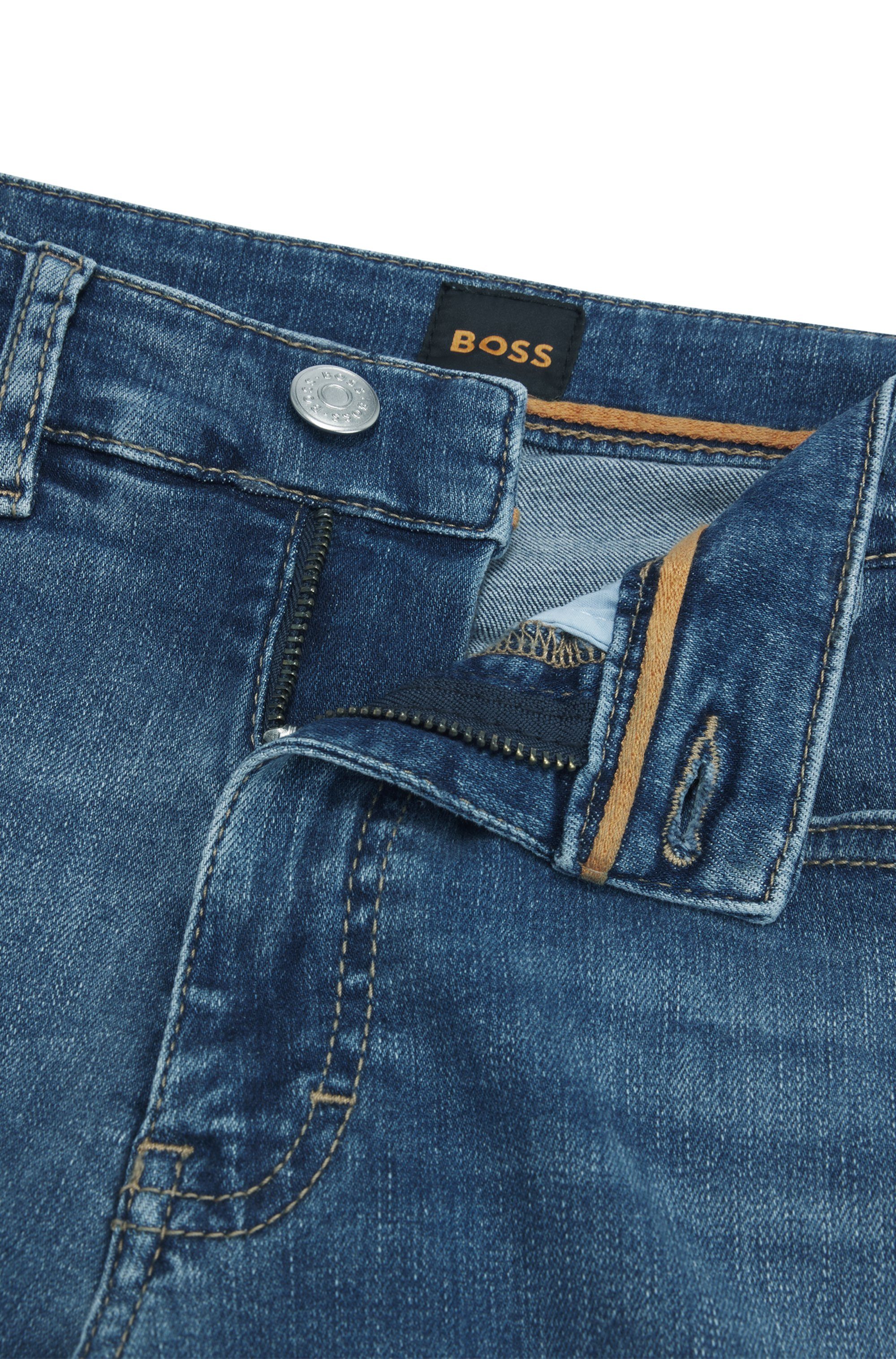 Boss Orange Slim fit jeans Jackie Mid Waist Premium Damesmode