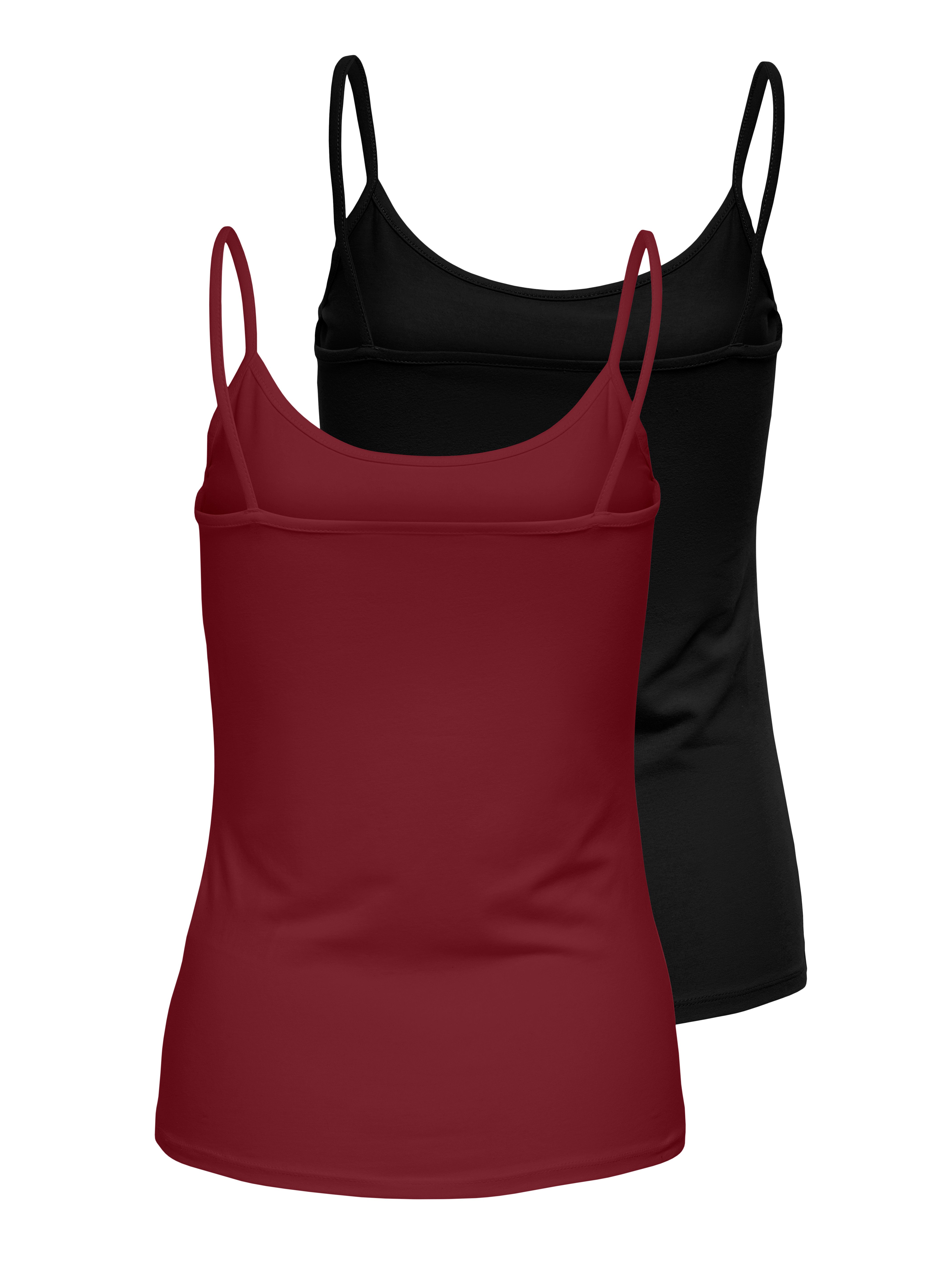 Only Top met spaghettibandjes ONLLOVE SINGLET 2PACK JRS NOOS (set, 2-delig)