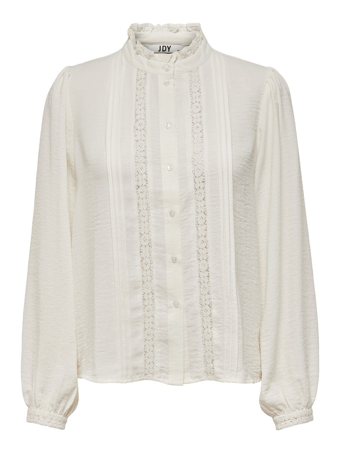 JDY Blouse met ruches JDYELLIS L/S LACE SHIRT WVN NOOS