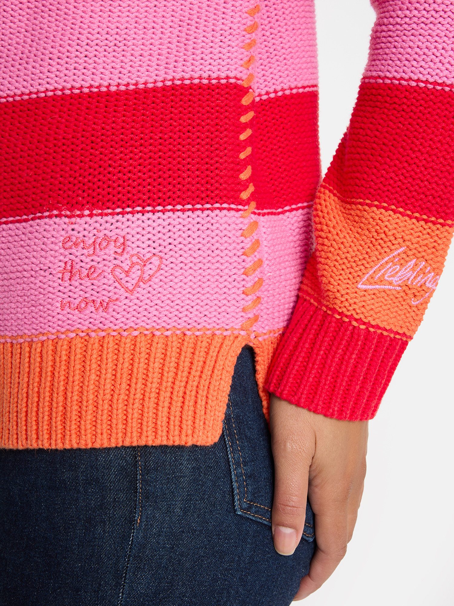 Lieblingsstück Gebreide trui QuirinaL met blokstrepen