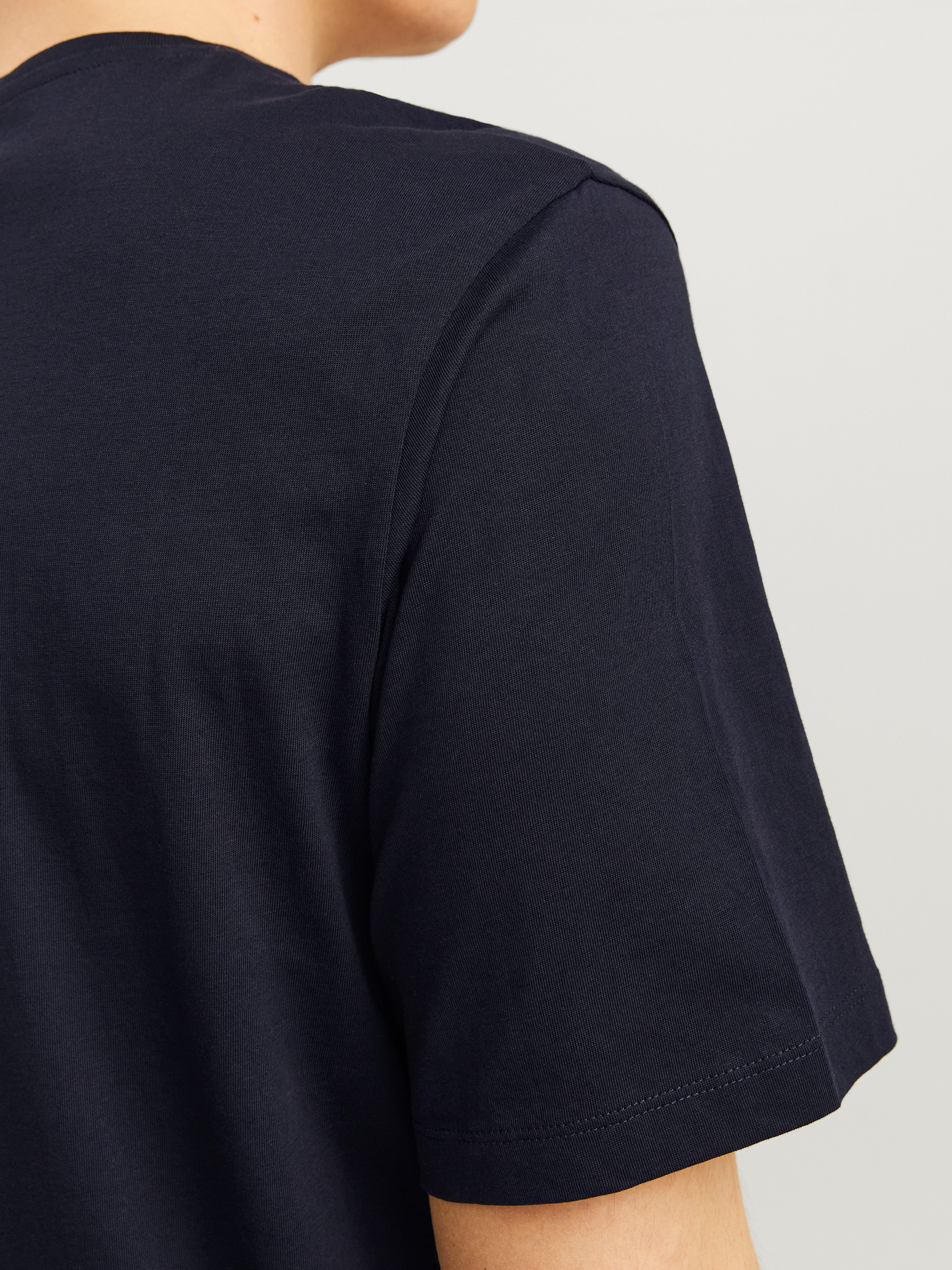 Jack & Jones Shirt met ronde hals JJELOGO TEE SS O-NECK 2 COL AW24 SN