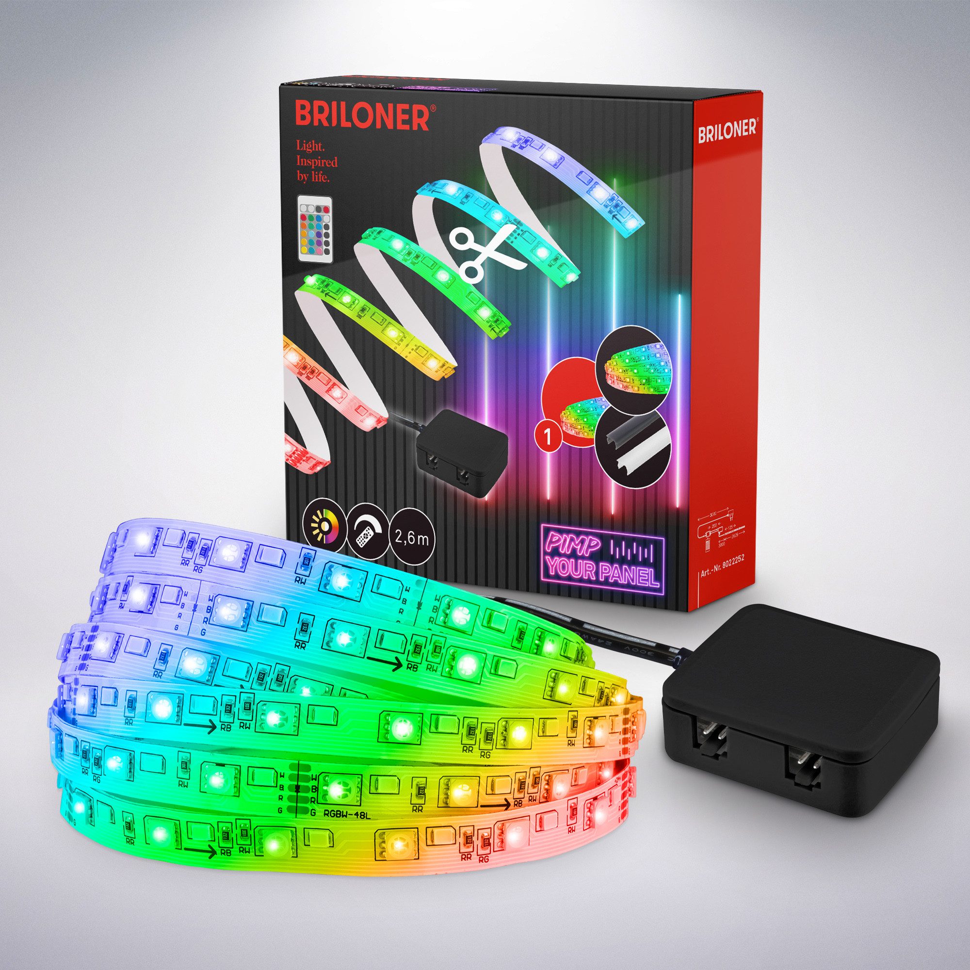 Briloner Leuchten Led-strepen Pimp your Panel LED Stripe