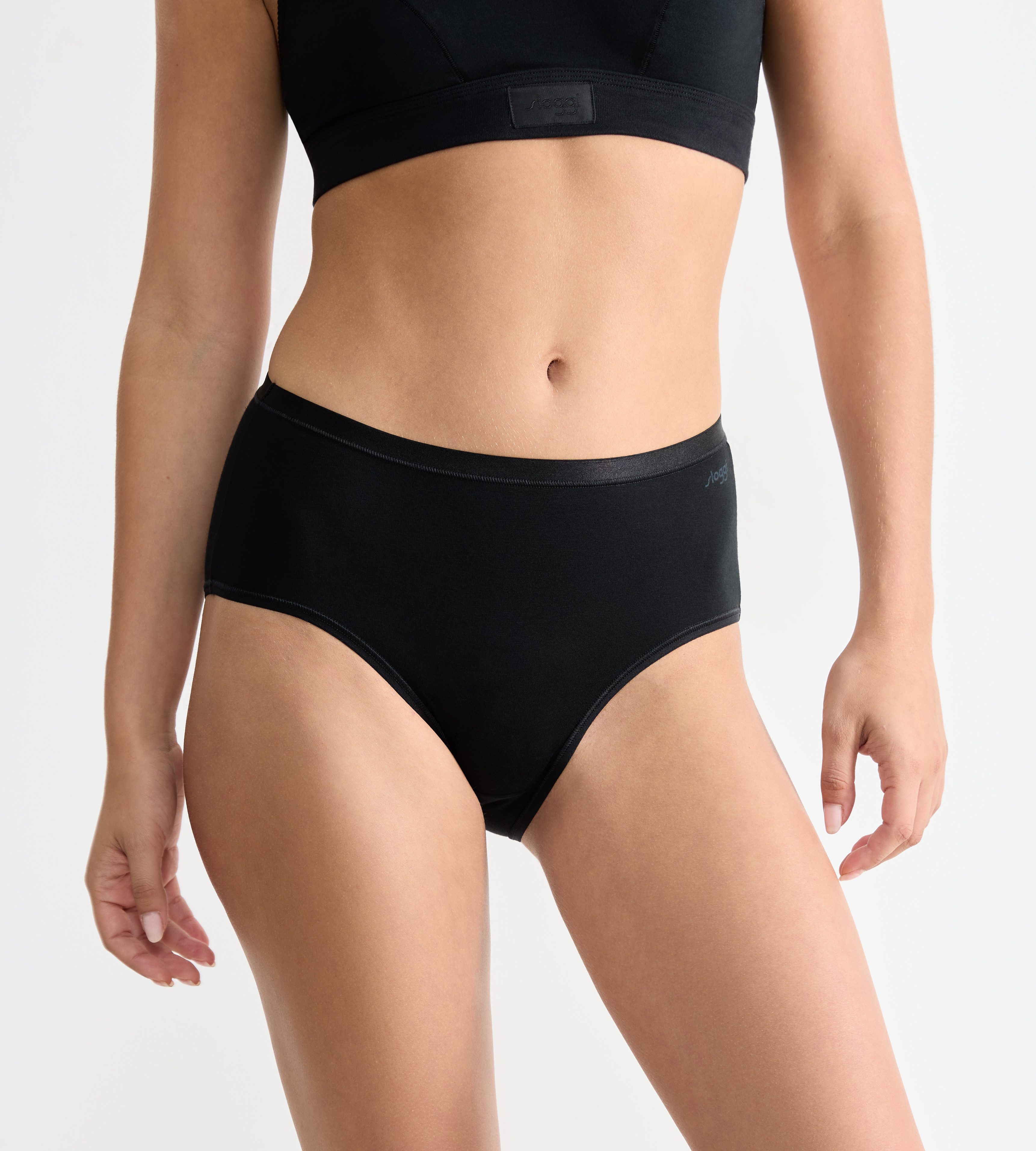 Sloggi Slip GO Daily Cotton Midi 3P (Set van 3) dames slips maat XL zwart