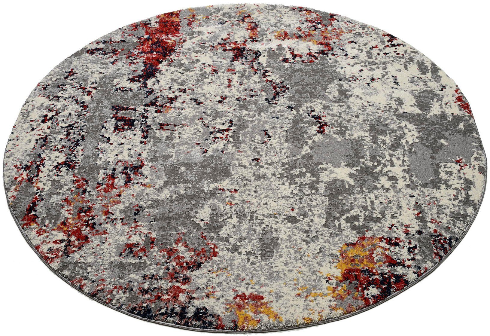 OCI DIE TEPPICHMARKE Vloerkleed HIGH & LOW EIGHT moderne vloerkleden maat Ø 240 cm x 20 mm multicolor