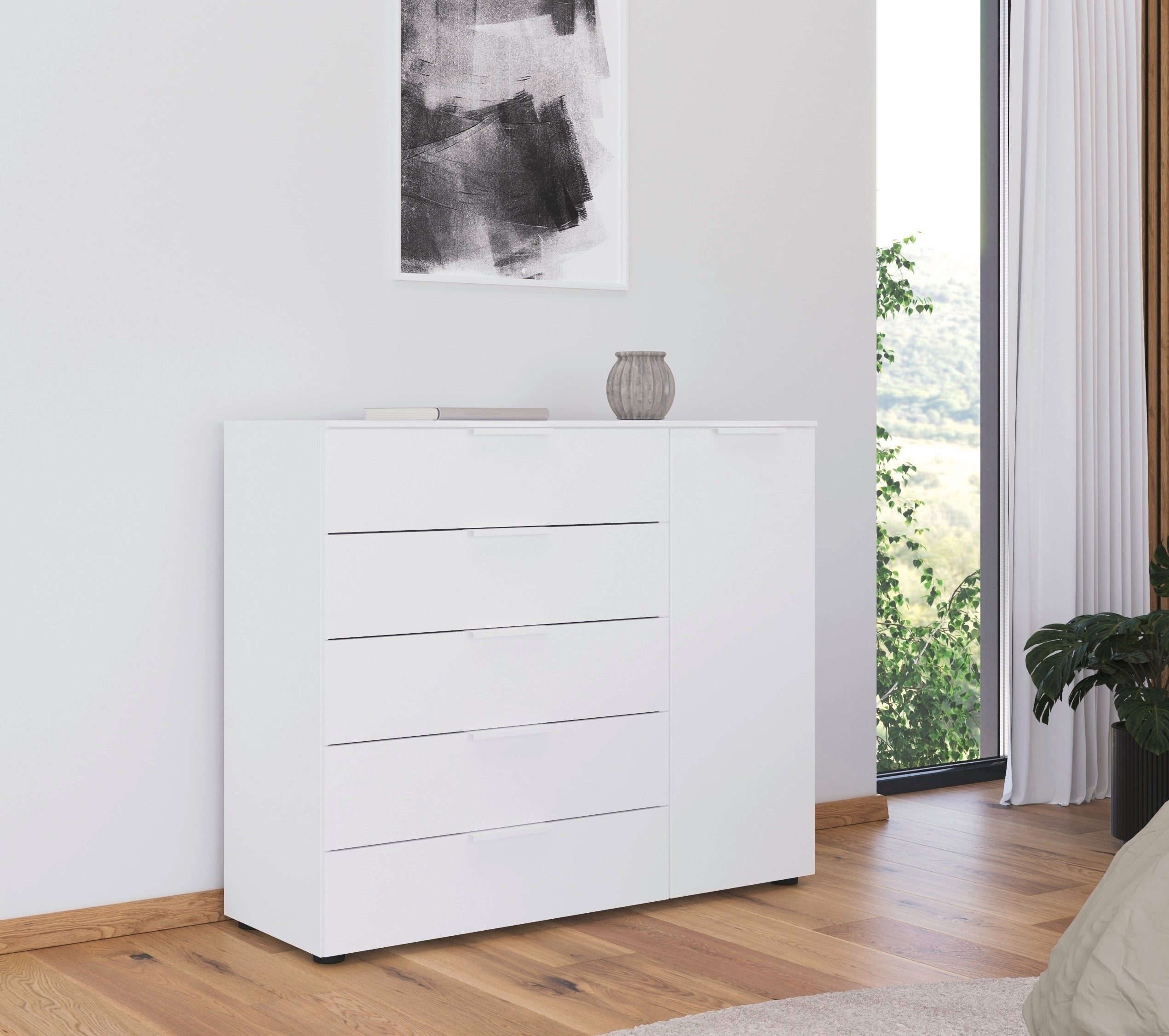 rauch Ladekast Flipp kast sideboard waskast 1 deurs met 5 laden en soft-close functie