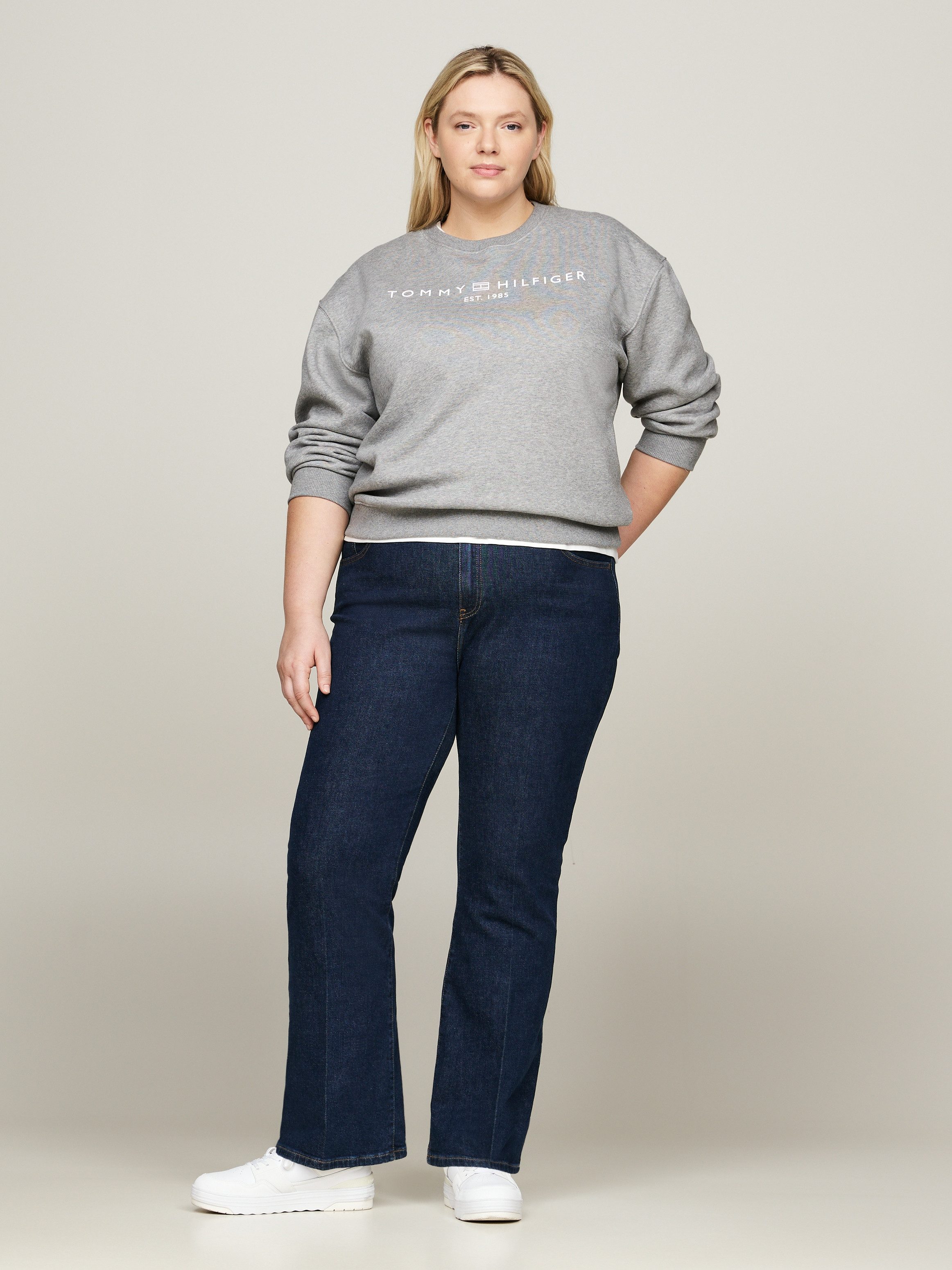 Tommy Hilfiger Curve Sweatshirt CRV MDRN REG CORP LOGO SWTSHRT