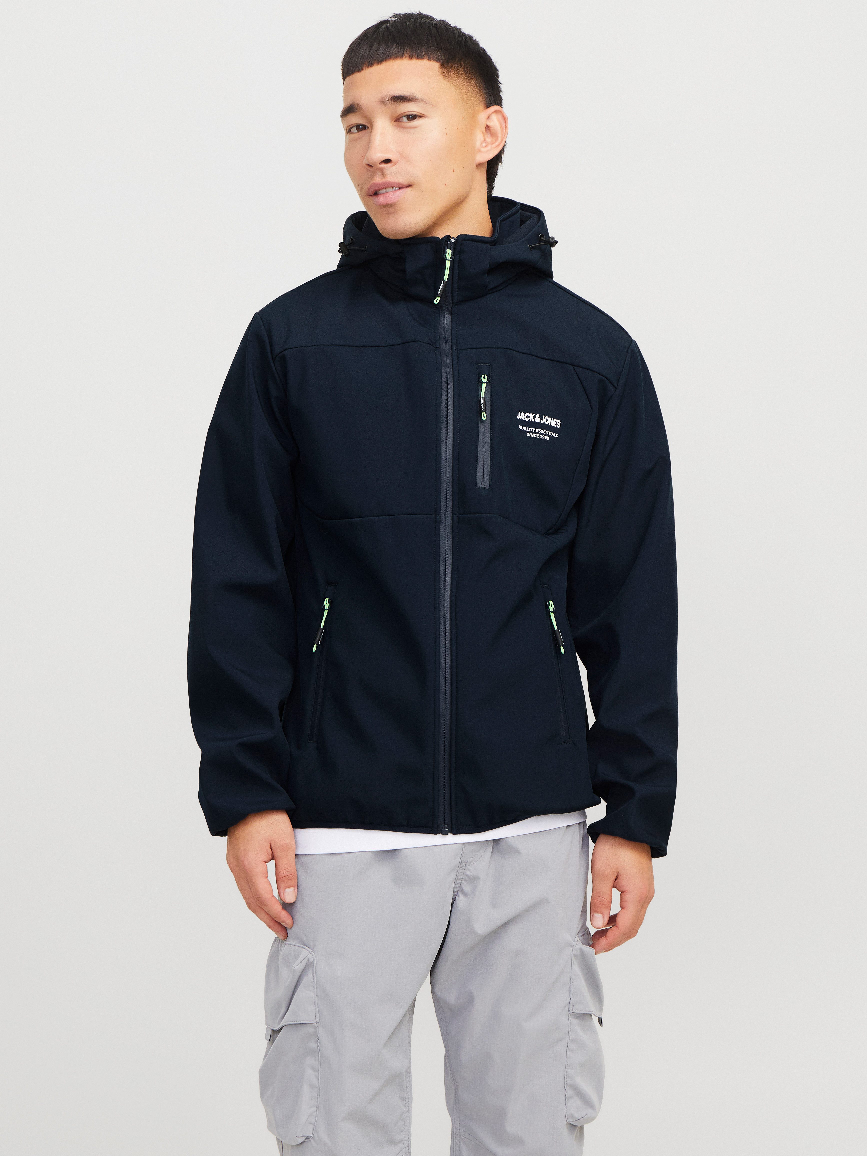 Jack & Jones Softshell-jack JJTHEO SOFTSHELL JACKET heren tussenjacks maat XS blauw