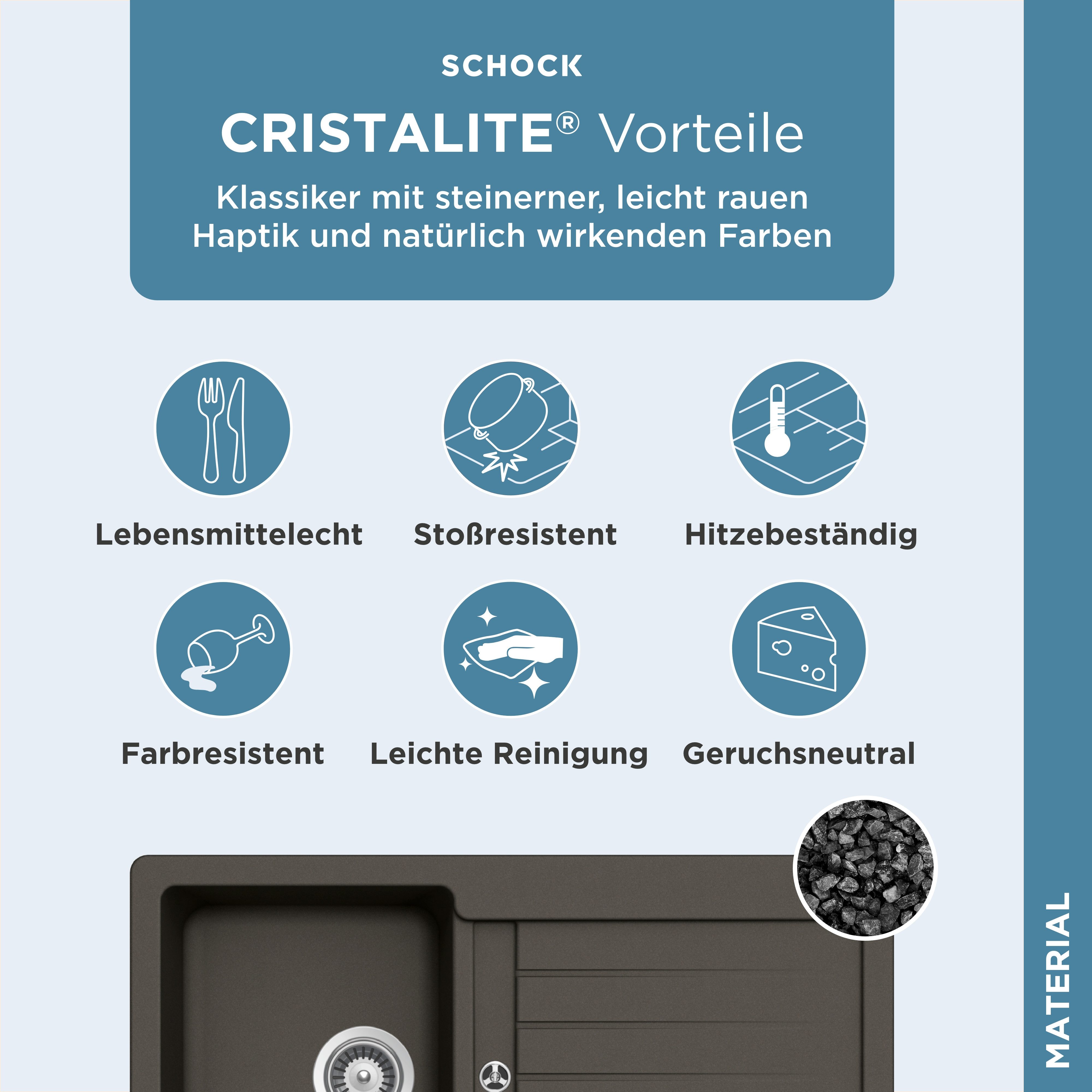 Schock Granieten spoelbak Typos D-100