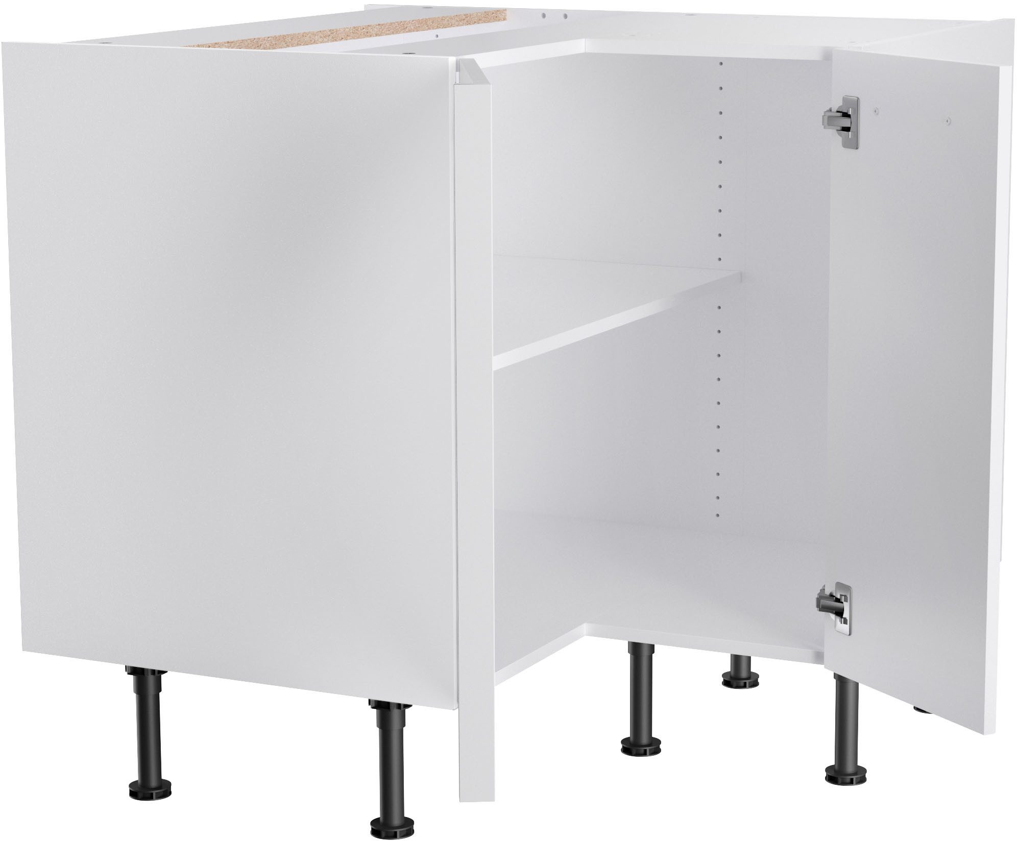 Kochstation Hoekonderkast KS-Bern2 Breedte 90 x 90 cm, 1 deur, 1 legplank