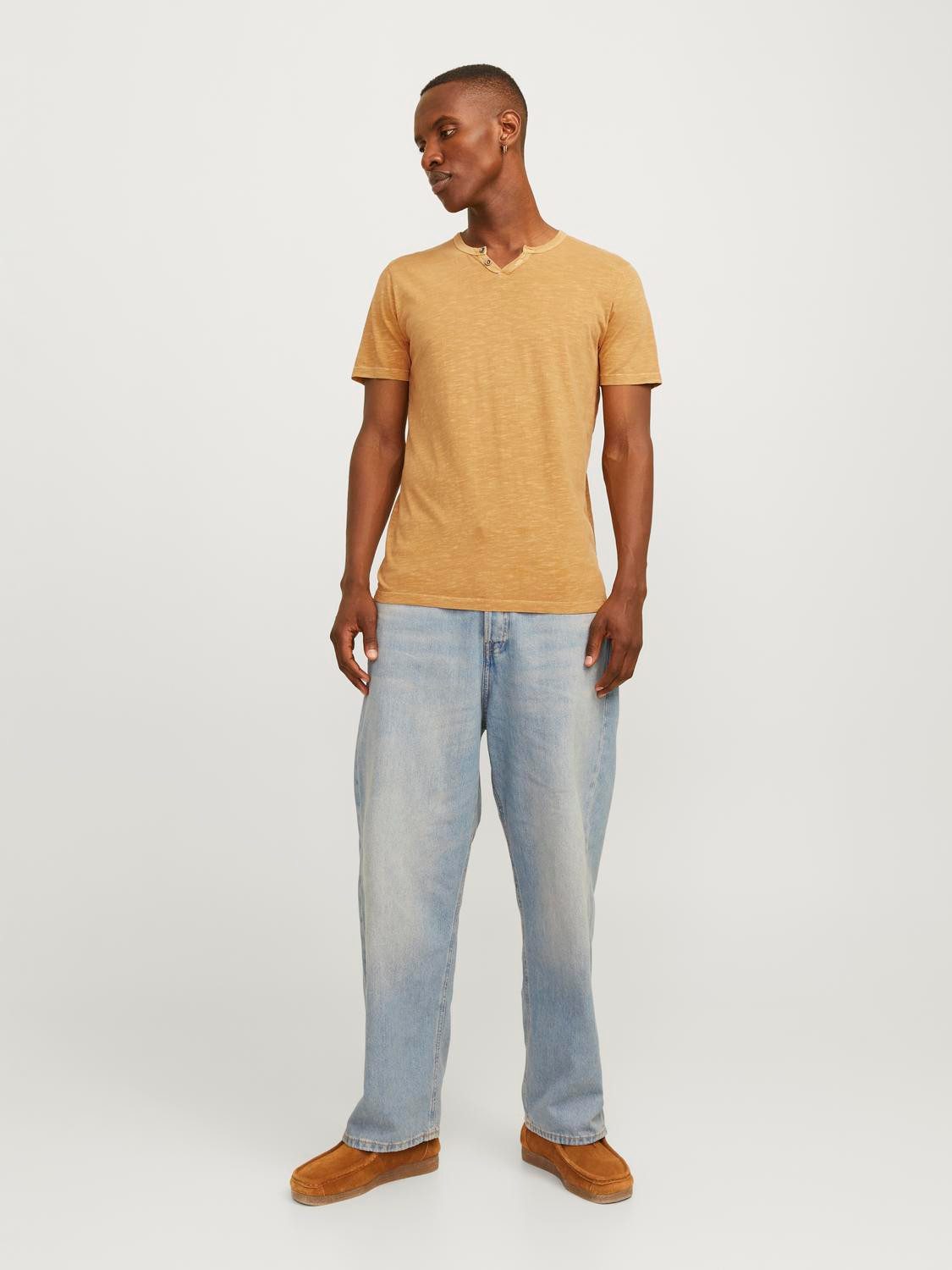 Jack & Jones T-shirt JJESPLIT NECK TEE SS NOOS